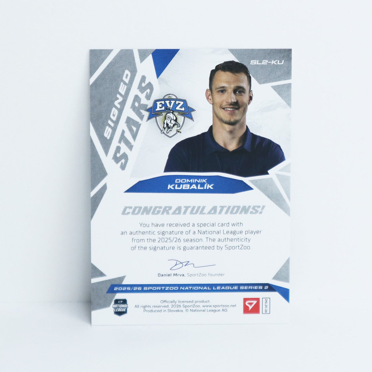 SL2-KU - EVZ - DOMINIK KUBALIK - SIGNED STARS LEVEL 2 - 26/69