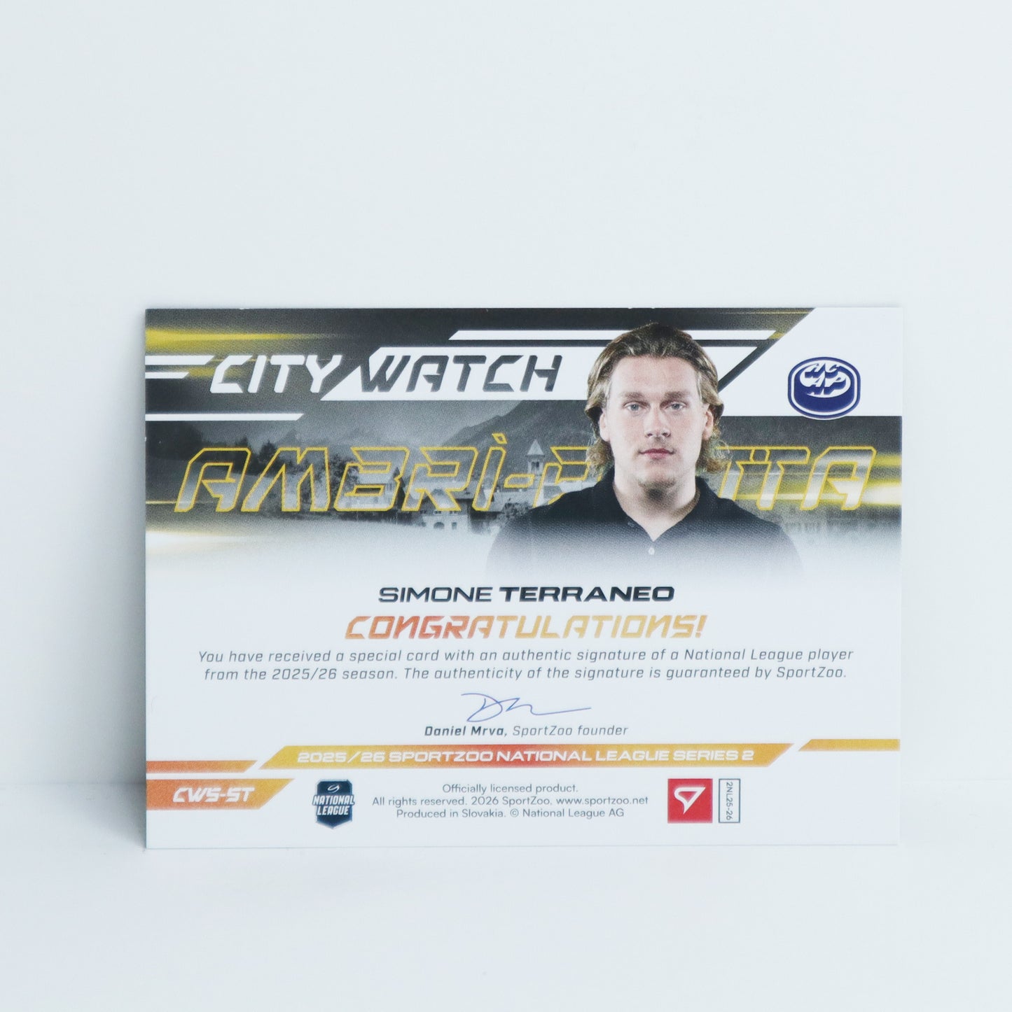 CWS-ST - HCAP - SIMONE TERRANEO - CITY WATCH GOLD AUTO - 06/35