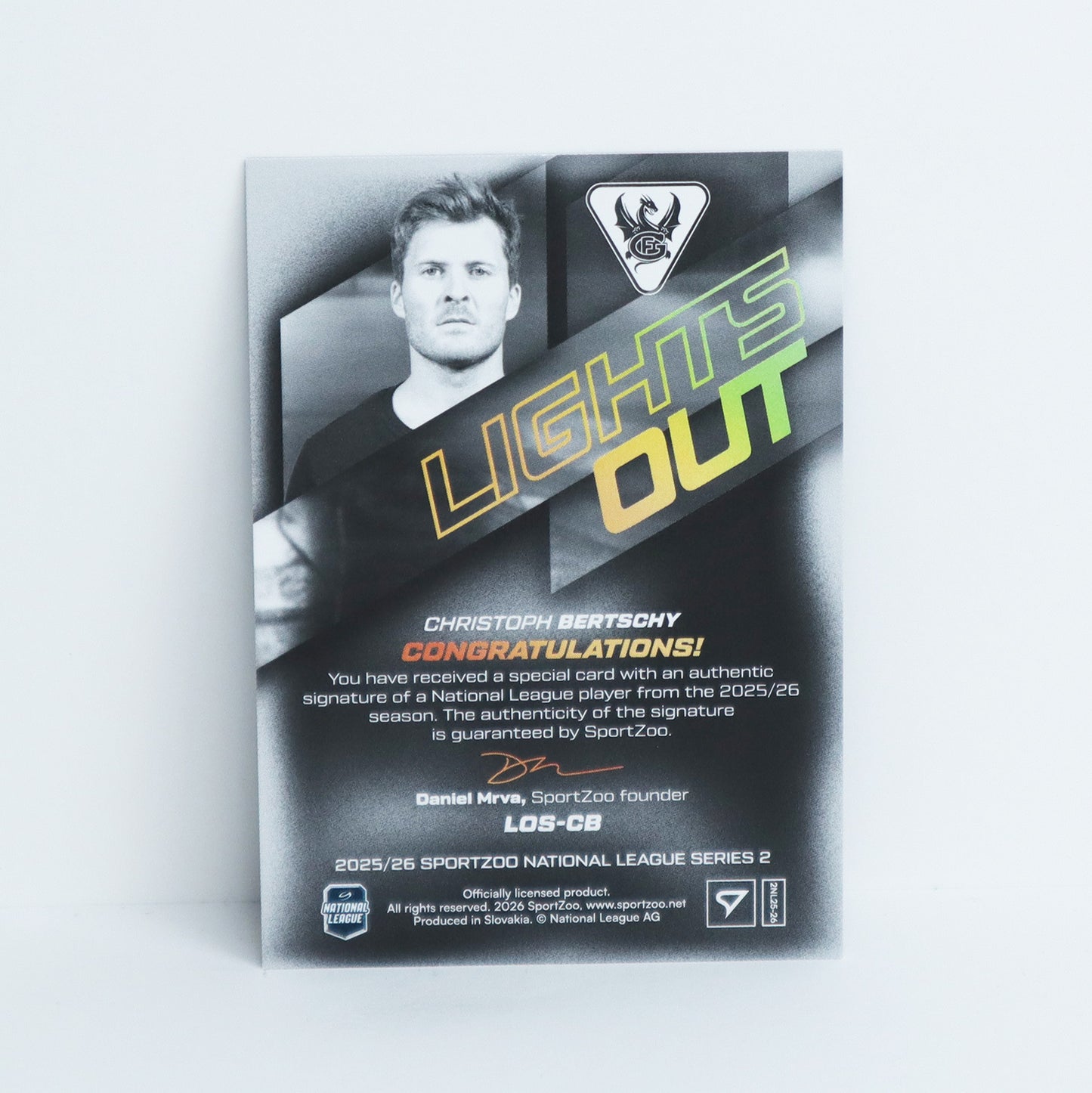 LOS-CB - FRI - CHRISTOPH BERTSCHY - LIGHTS OUT GOLD AUTO - 48/60