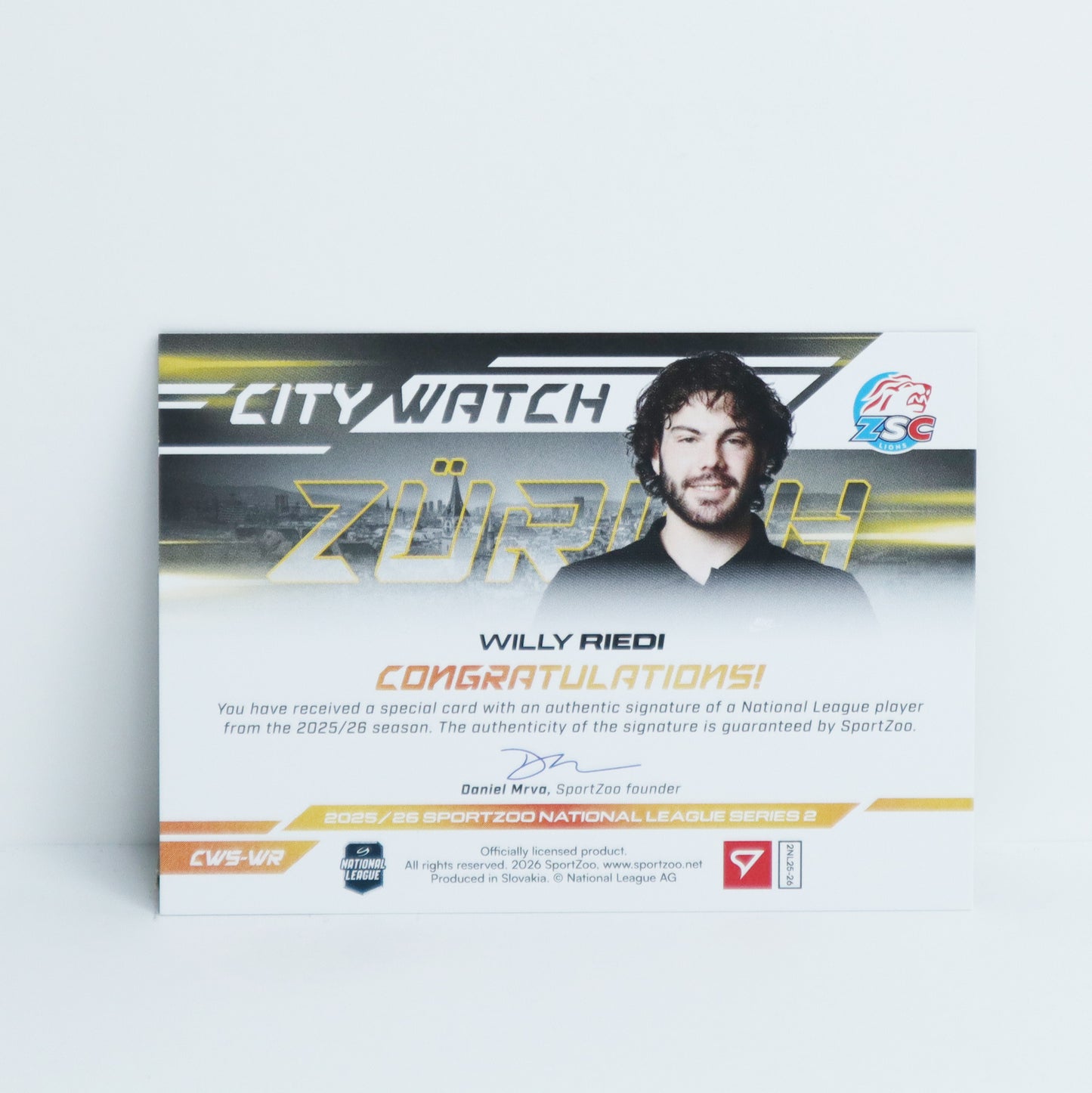 CWS-WR - ZSC - WILLY RIEDI - CITY WATCH GOLD AUTO - 13/35
