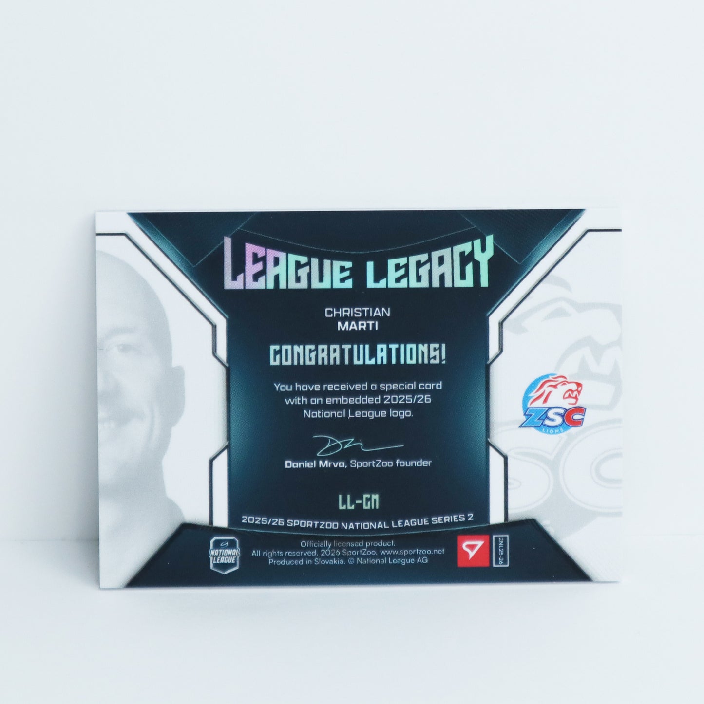 LL-CM - ZSC - CHRISTIAN MARTI - LEAGUE LEGACY SILVER - 20/20
