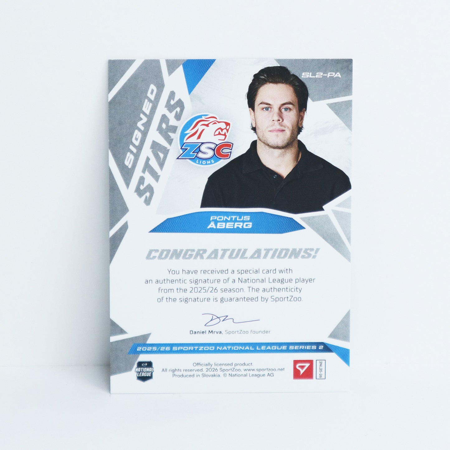 SL2-PA - ZSC - PONTUS ABERG - SIGNED STARS LEVEL 2 - 02/69