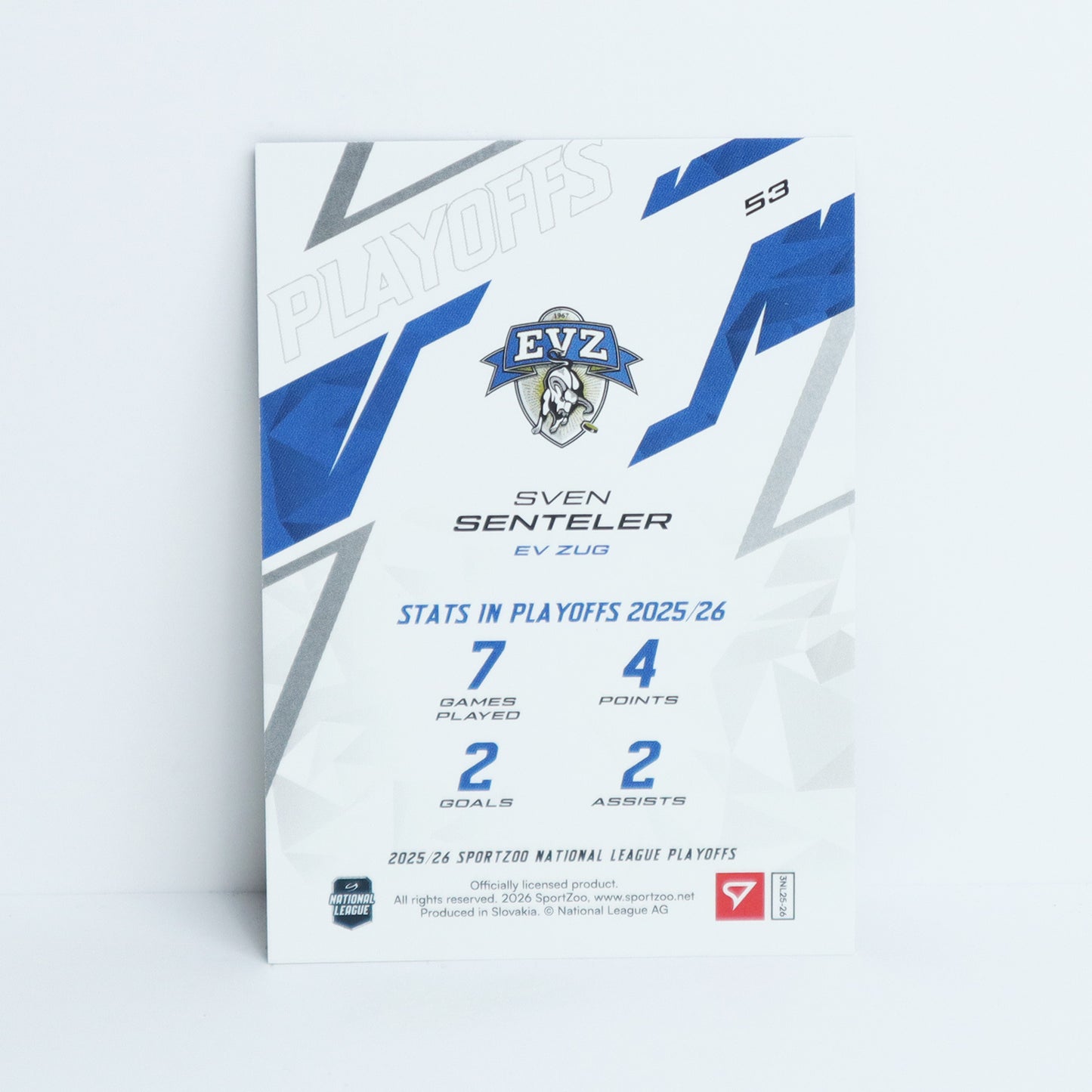 53 - EVZ - SVEN SENTELER - BASE BLUE - 18/60