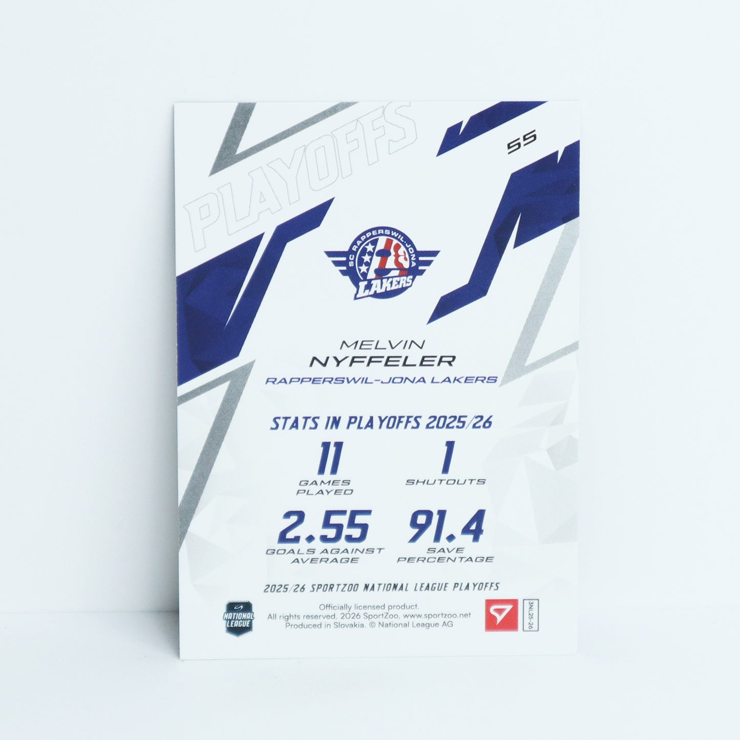 55 - SCRJ - MELVIN NYFFELER - BASE BLUE - 60/60