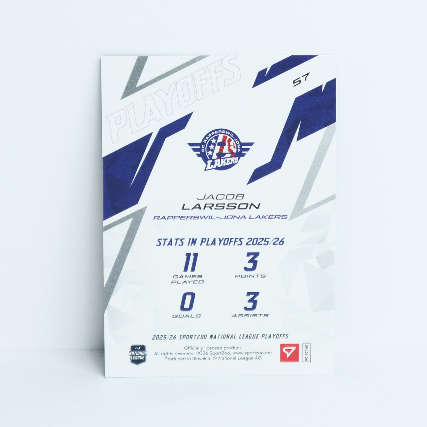 57 - SCRJ - JACOB LARSSON - BASE BLUE - 13/60