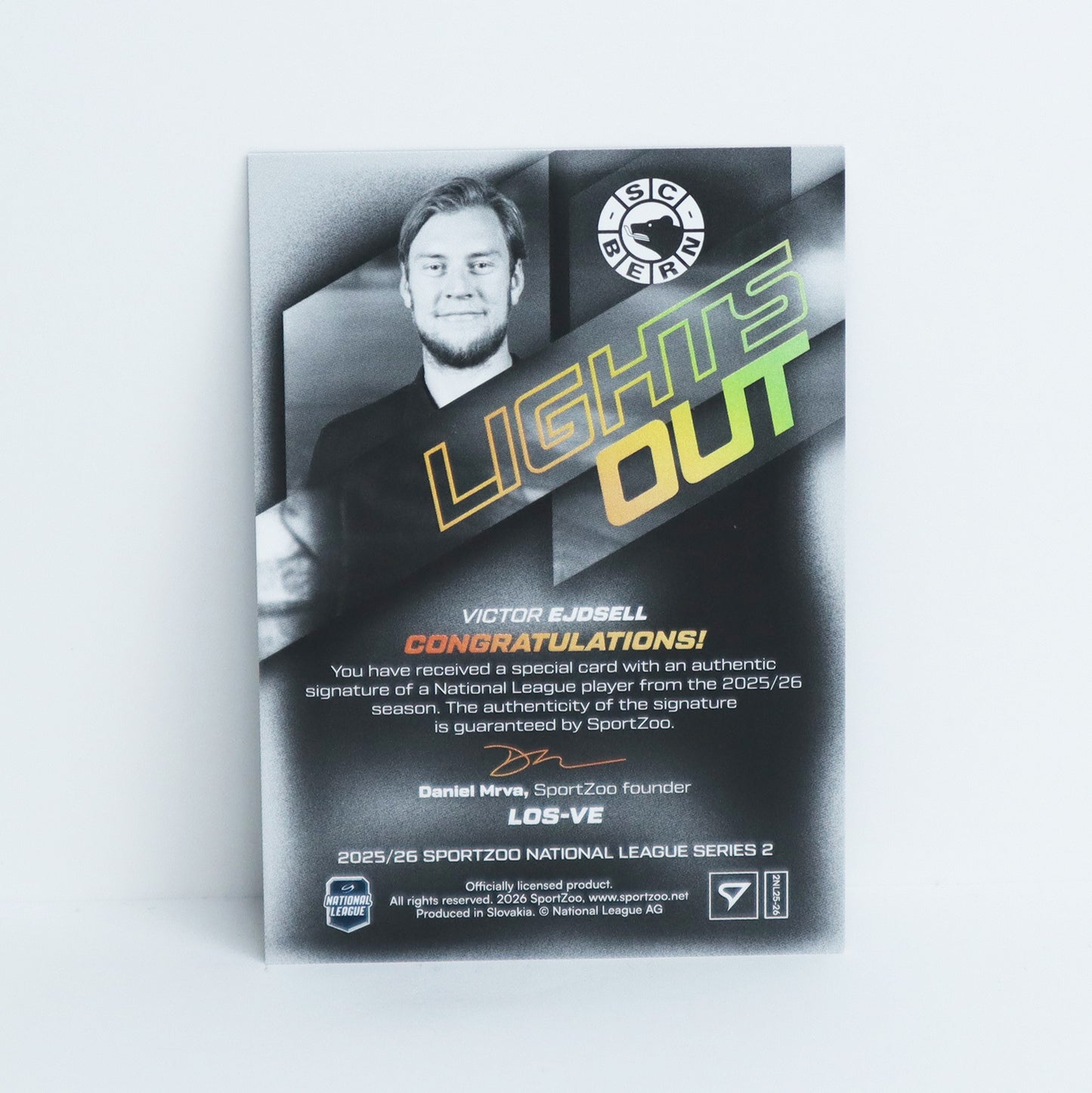 LOS-VE - SCB - VICTOR EJDSSELL - LIGHTS OUT GOLD AUTO - 17/60