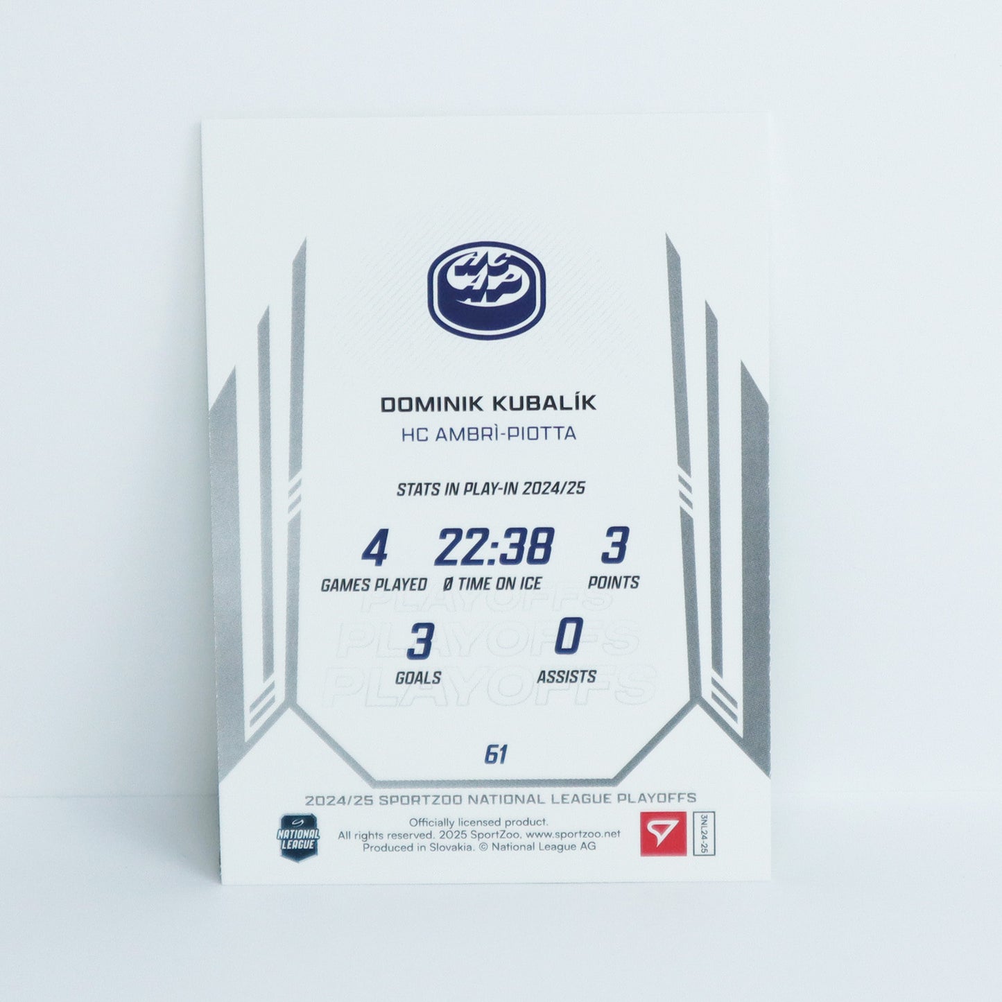 61 - HCAP - DOMINIK KUBALIK - BASE GREEN - 40/60