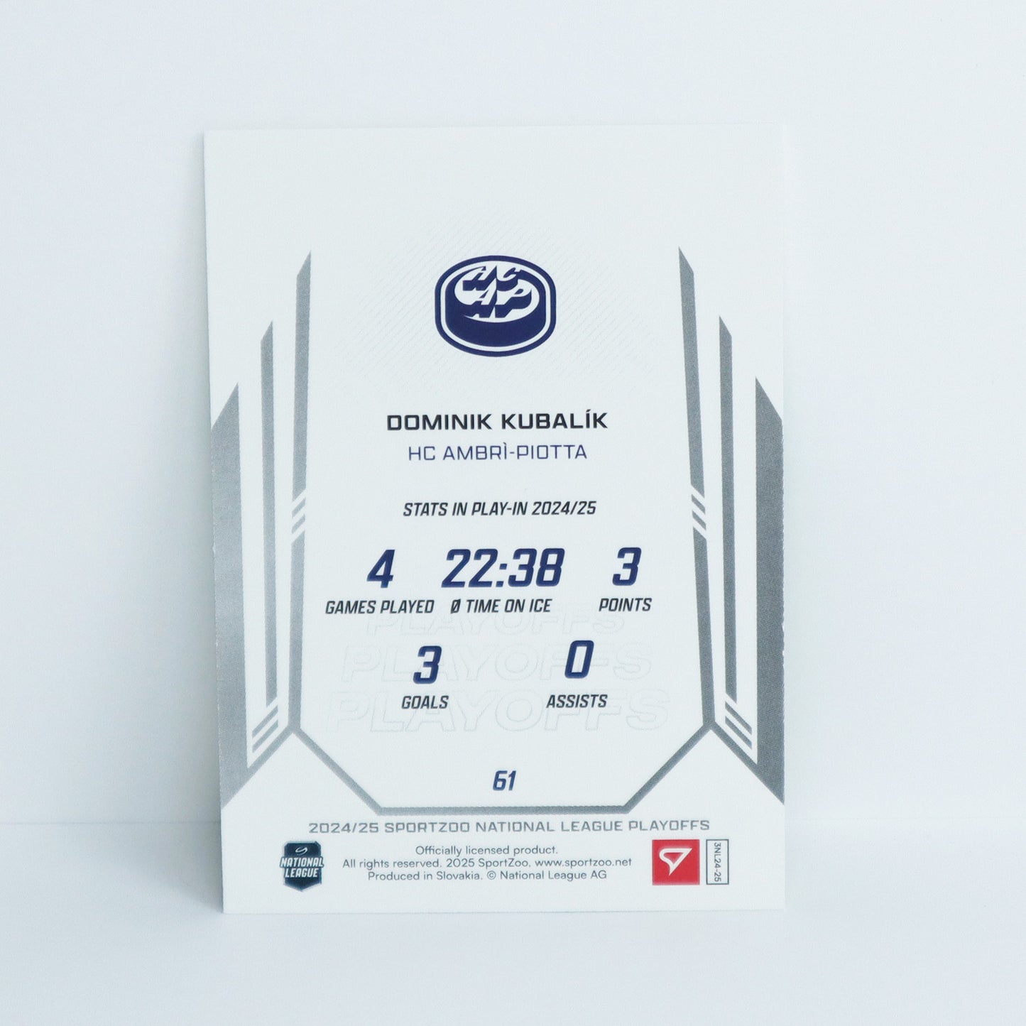 61 - HCAP - DOMINIK KUBALIK - BASE GREEN - 44/60