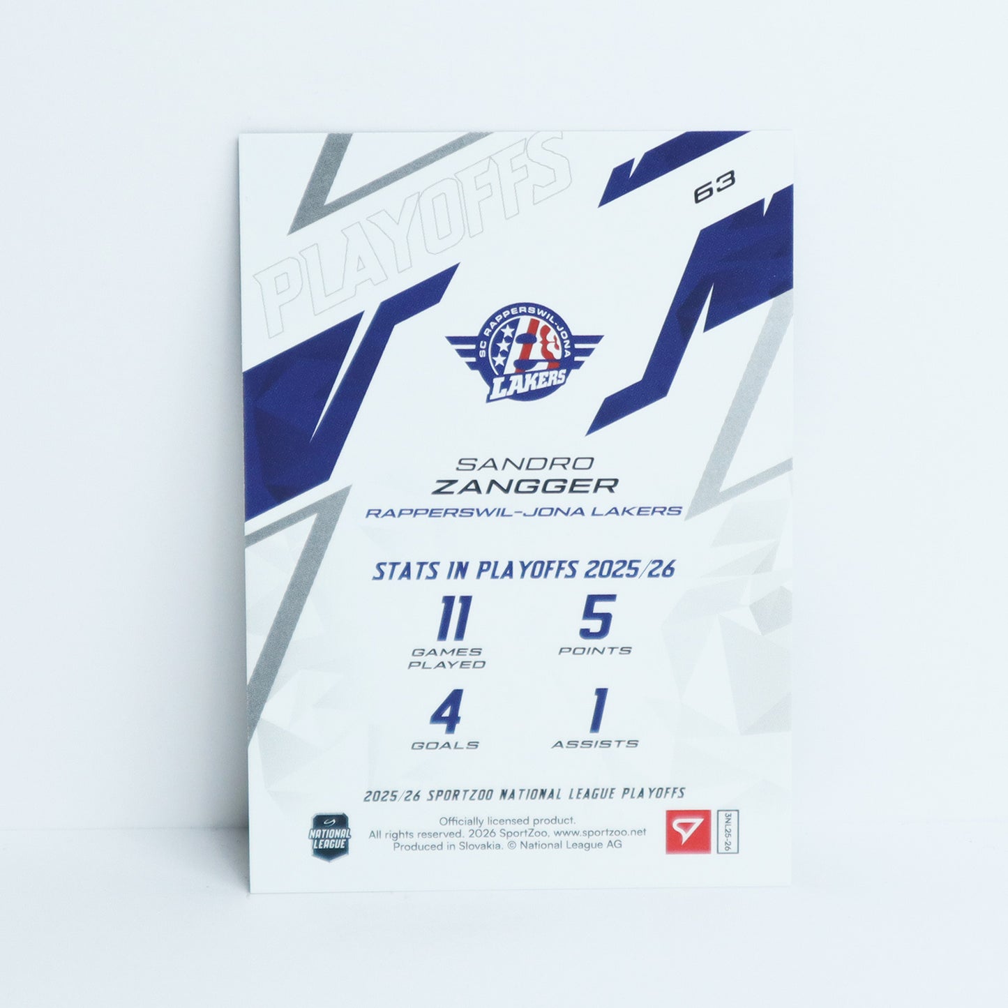 63 - SCRJ - SANDRO ZANGGER - BASE BLUE - 33/60