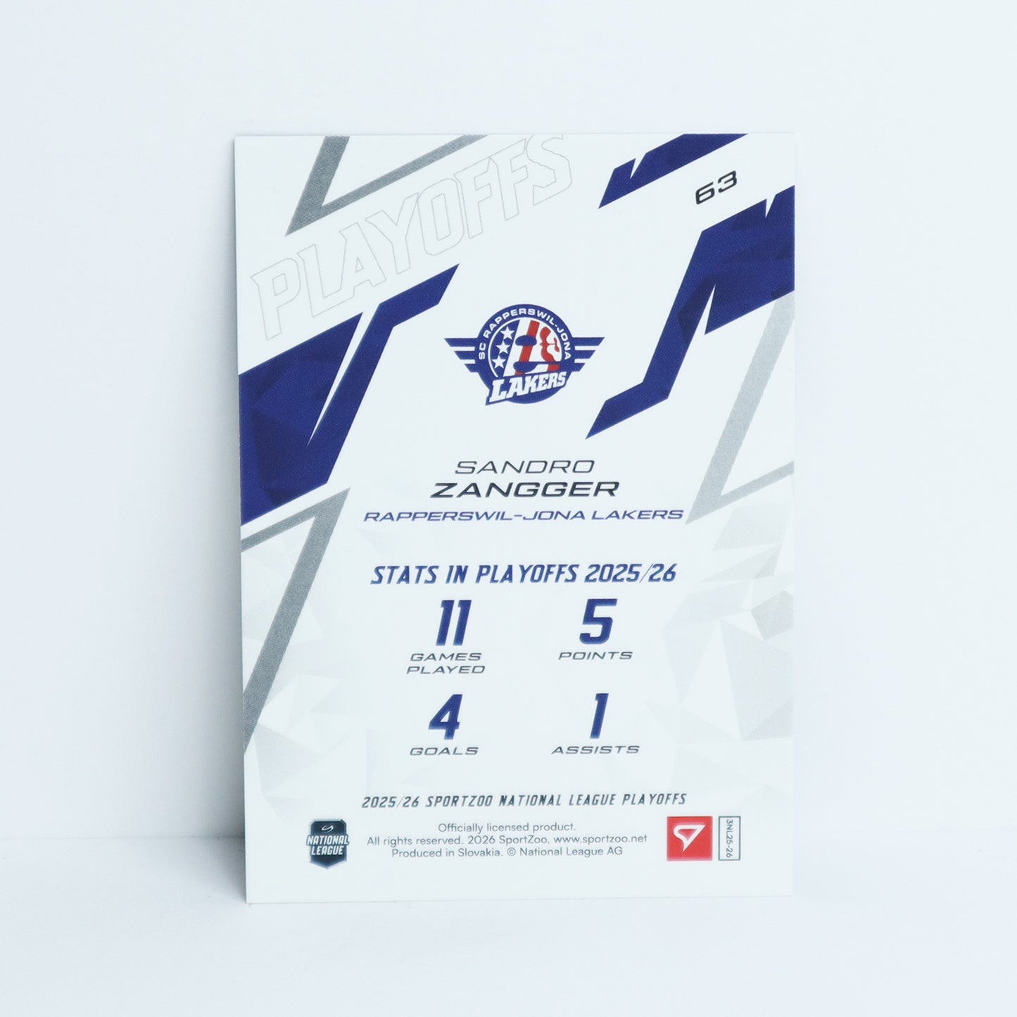 63 - SCRJ - SANDRO ZANGGER - BASE BLUE - 50/60