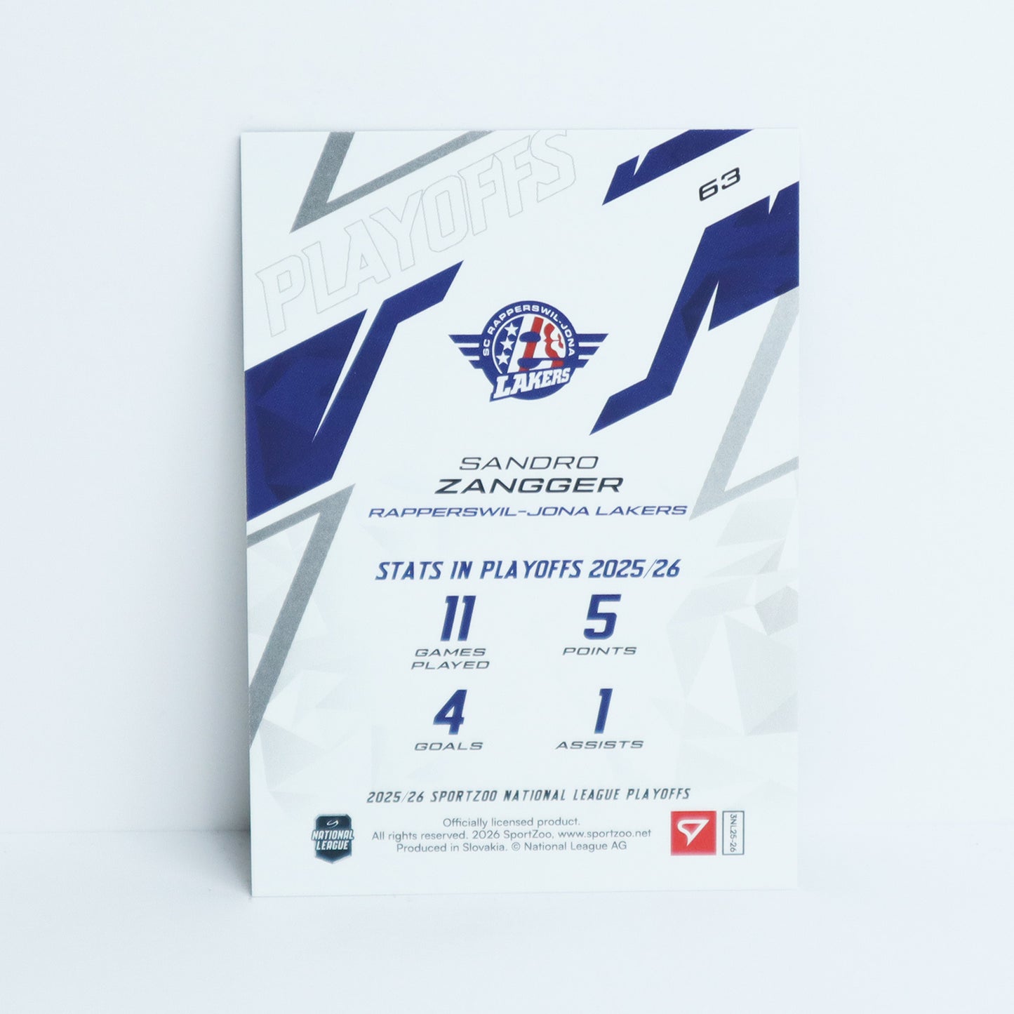 63 - SCRJ - SANDRO ZANGGER - BASE BLUE - 54/60