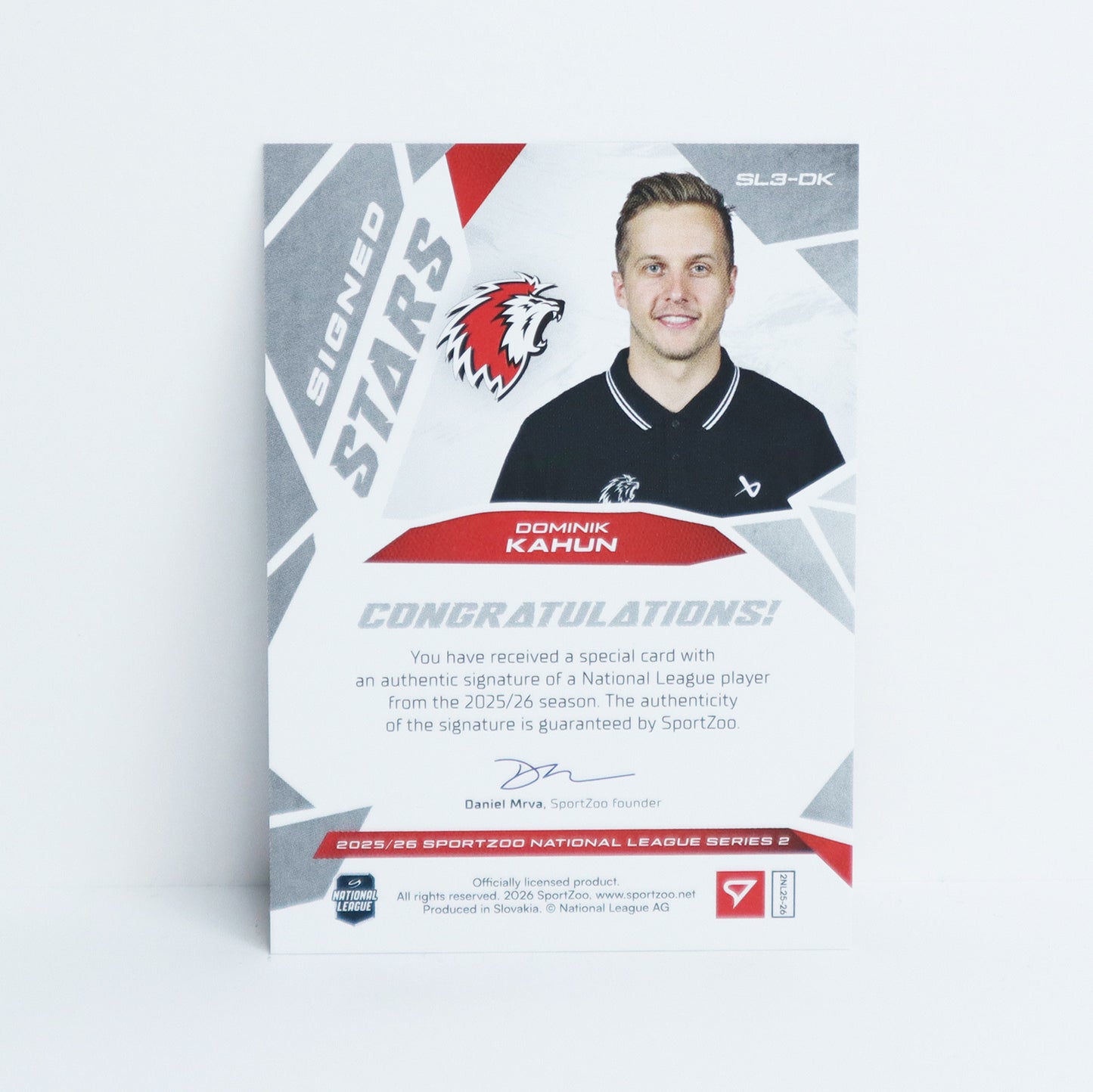 SL3-DK - LHC - DOMINIK KAHUN - SIGNED STARS LEVEL 3 - 13/39