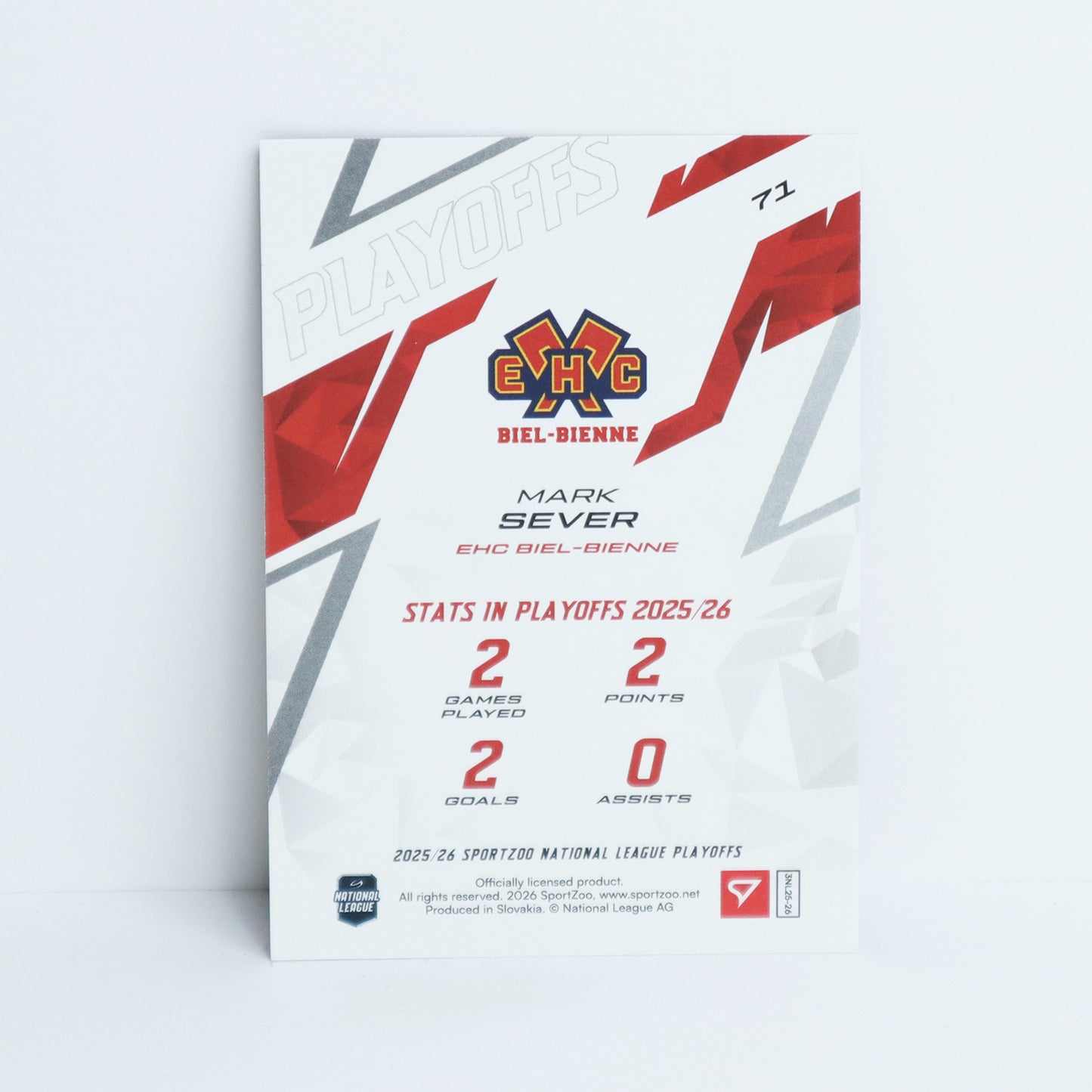 71 - EHCB - MARK SEVER - BASE RED - 10/30