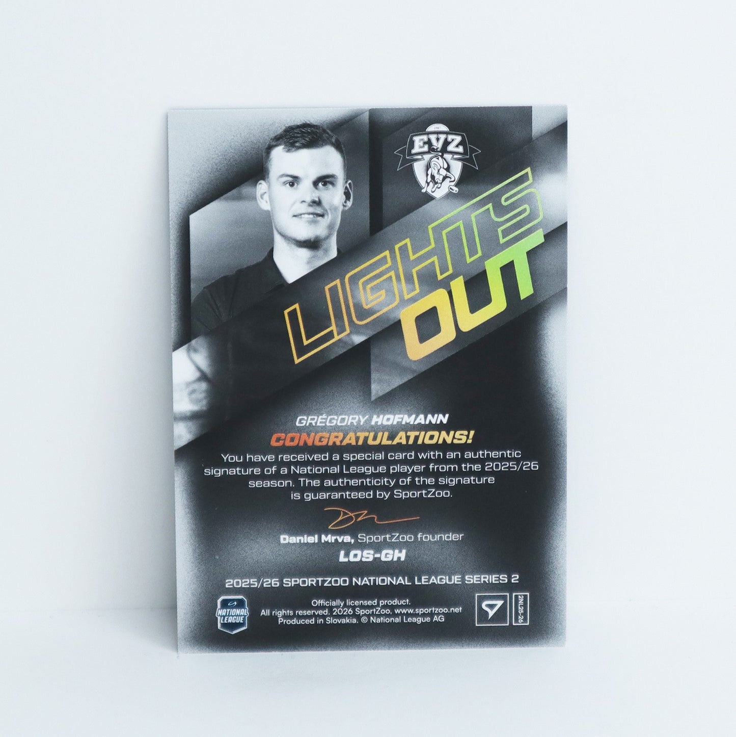 LOS-GH - EVZ - GREGORY HOFMANN - LIGHTS OUT GOLD AUTO - 60/60