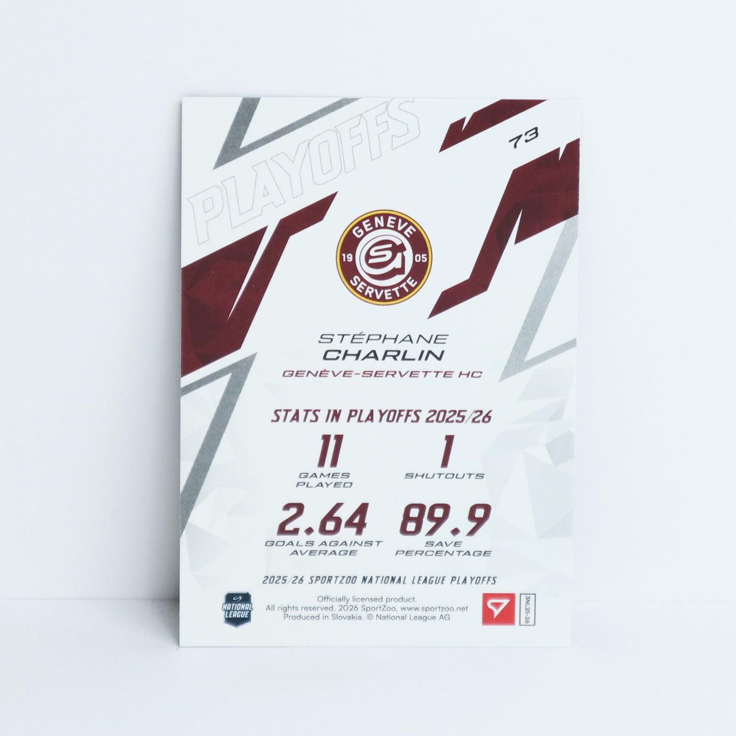73 - GSHC - STEPHANE CHARLIN - BASE GOLD - 01/10