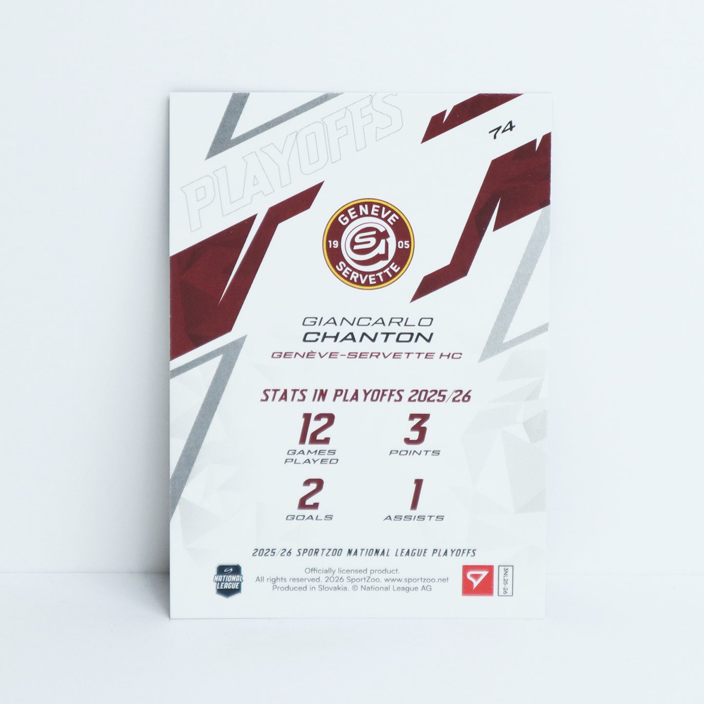 74 - GSHC - GIANCARLO CHANTON - BASE GOLD - 07/10