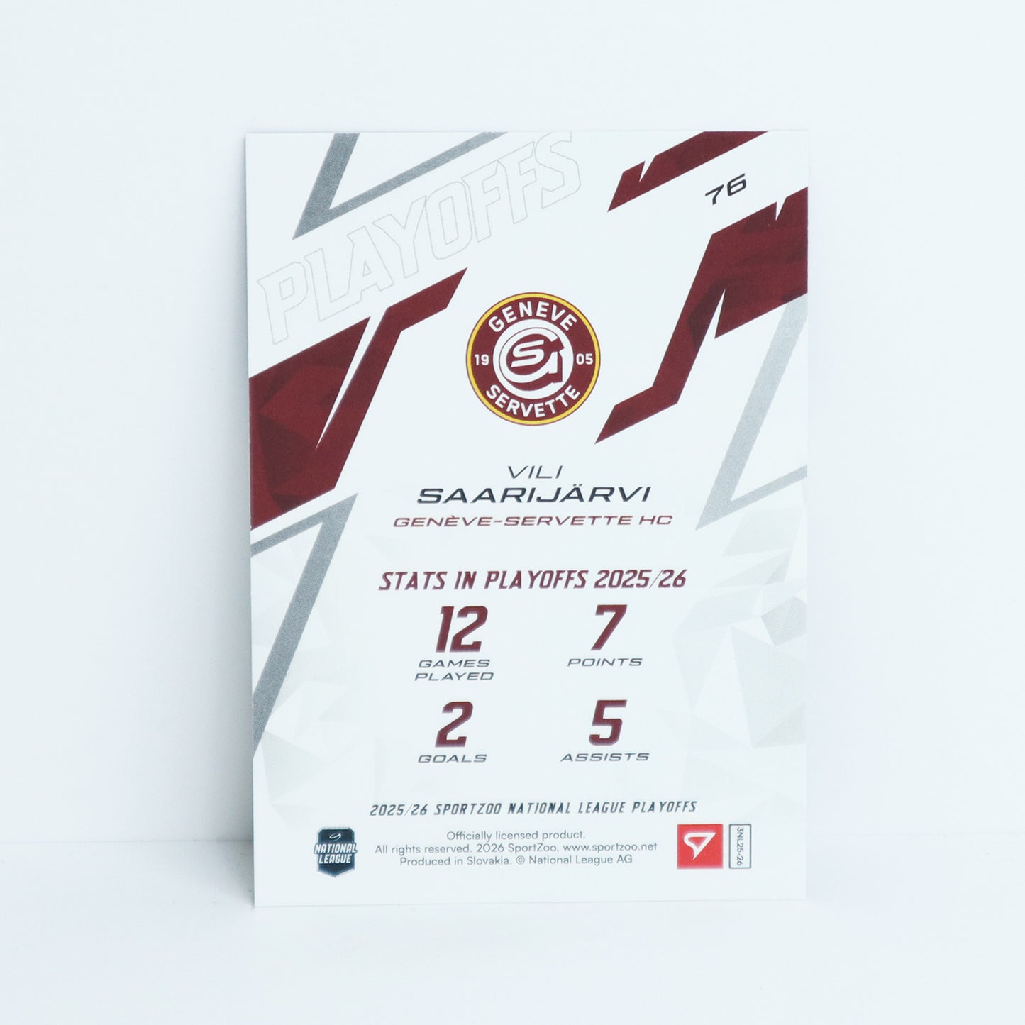 76 - GSHC - VILI SAARIJARVI - BASE BLUE - 38/60