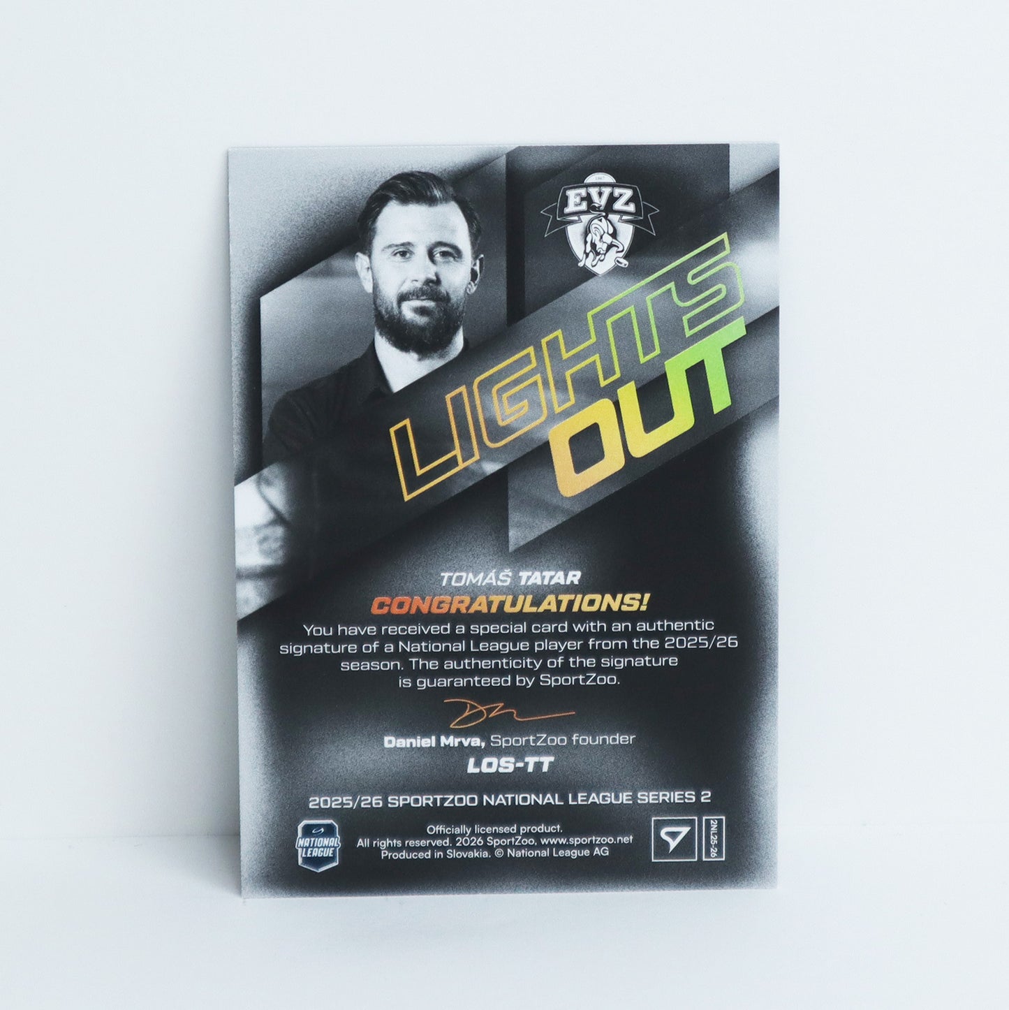 LOS-TT - EVZ - TOMAS TATAR - LIGHTS OUT GOLD AUTO - 36/60