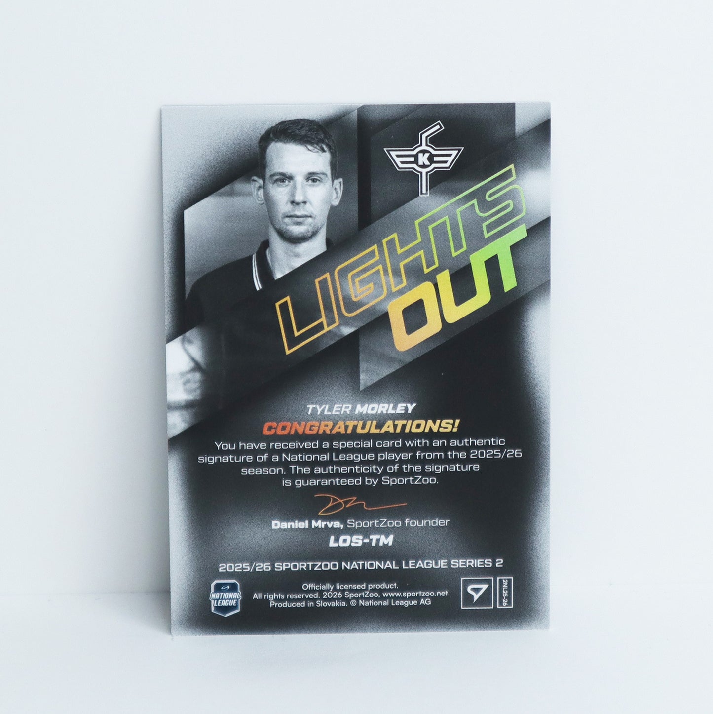 LOS-TM - EHCK - TYLER MORLEY - LIGHTS OUT GOLD AUTO - 30/60