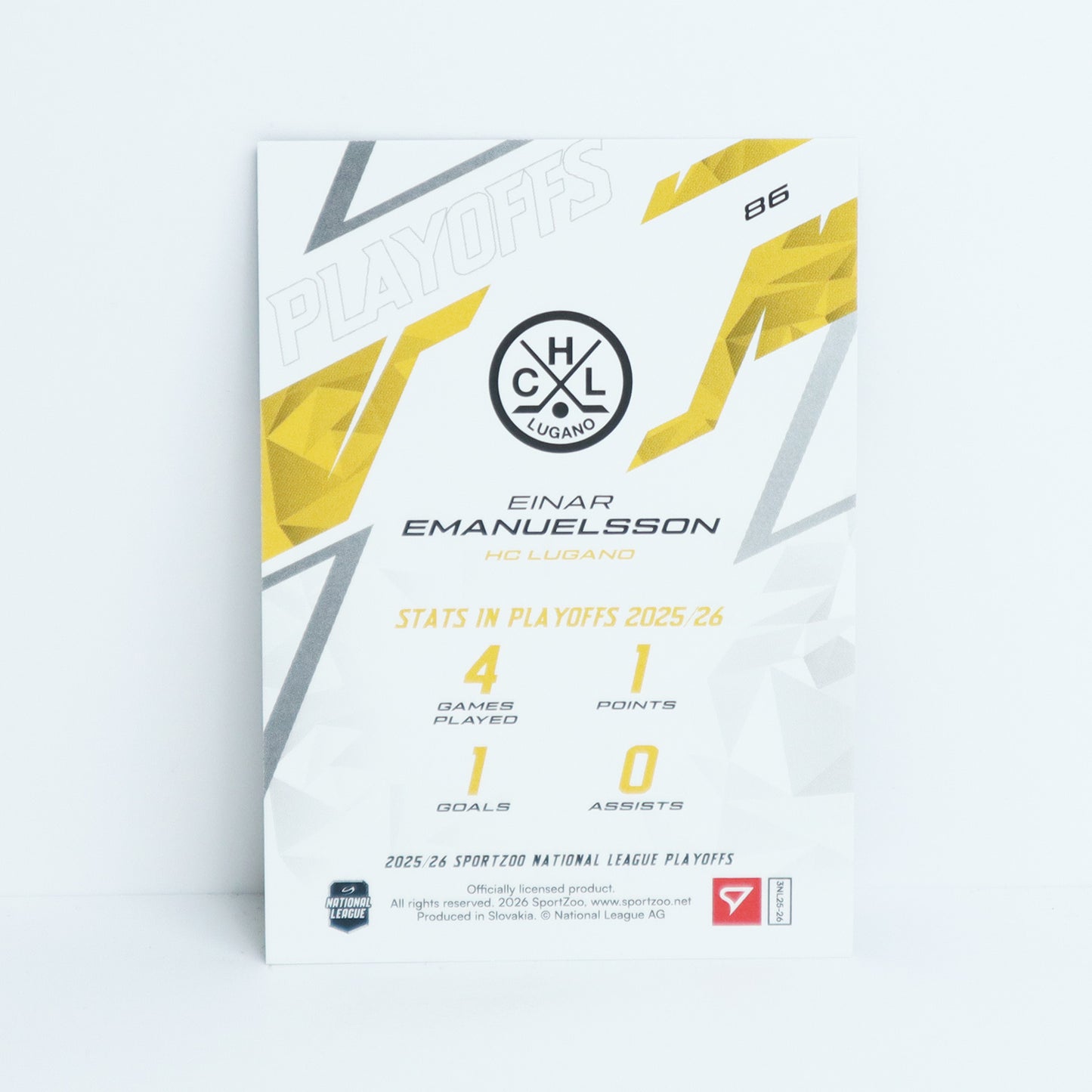 86 - HCL - EINAR EMANUELSSON - BASE BLUE - 02/60