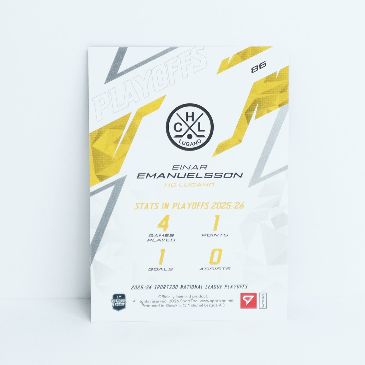 86 - HCL - EINAR EMANUELSSON - BASE BLUE - 10/60
