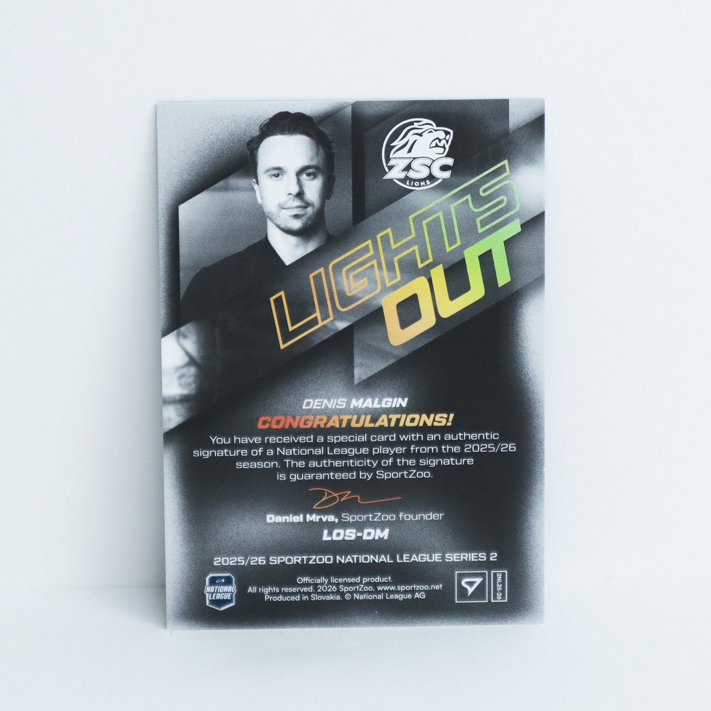 LOS-DM - ZSC - DENIS MALGIN - LIGHTS OUT GOLD AUTO - 29/60