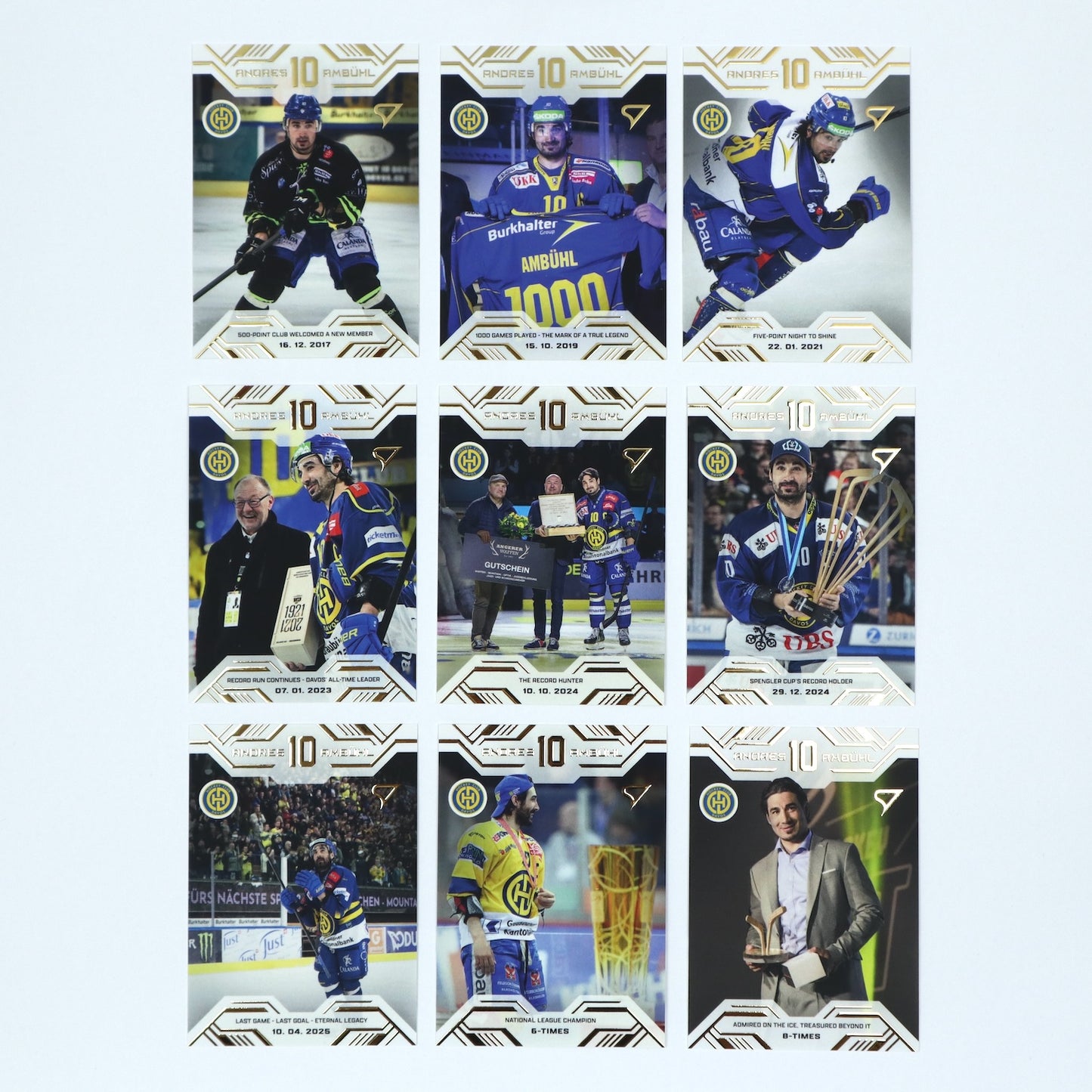 1-18 - HCD - ANDRES AMBUHL - COMPLETE BASE SET GOLD