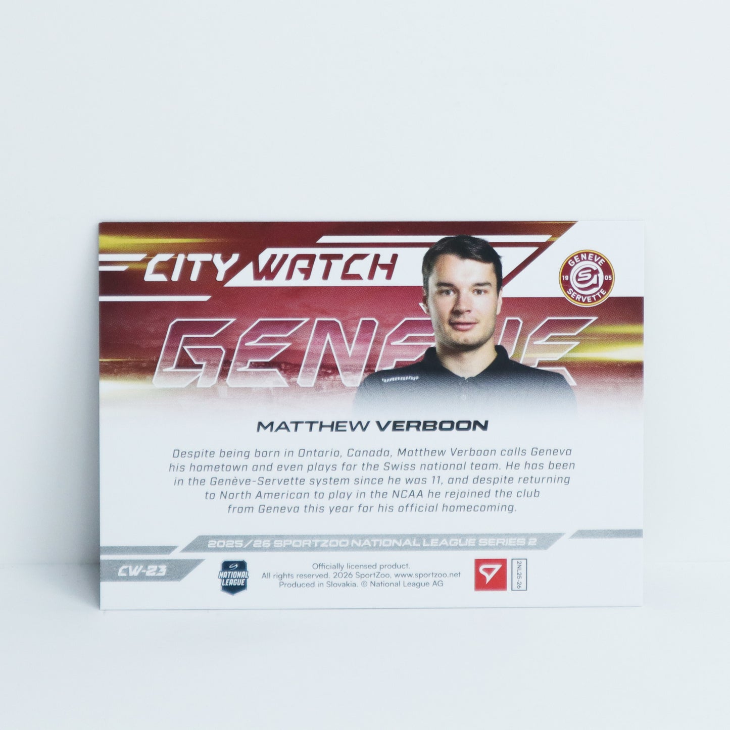 CW-23 - GSHC - MATTHEW VERBOON - CITY WATCH BASE