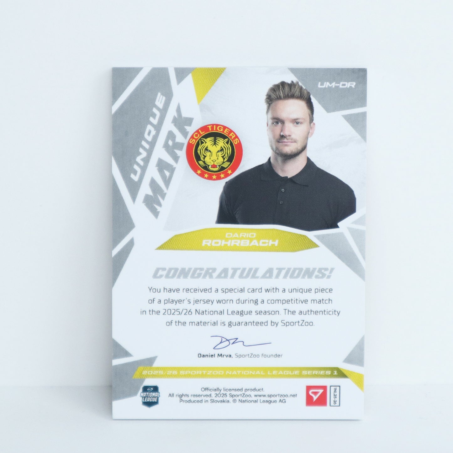 UM-DR - SCL - DARIO ROHRBACH - UNIQUE MARK - 05/18
