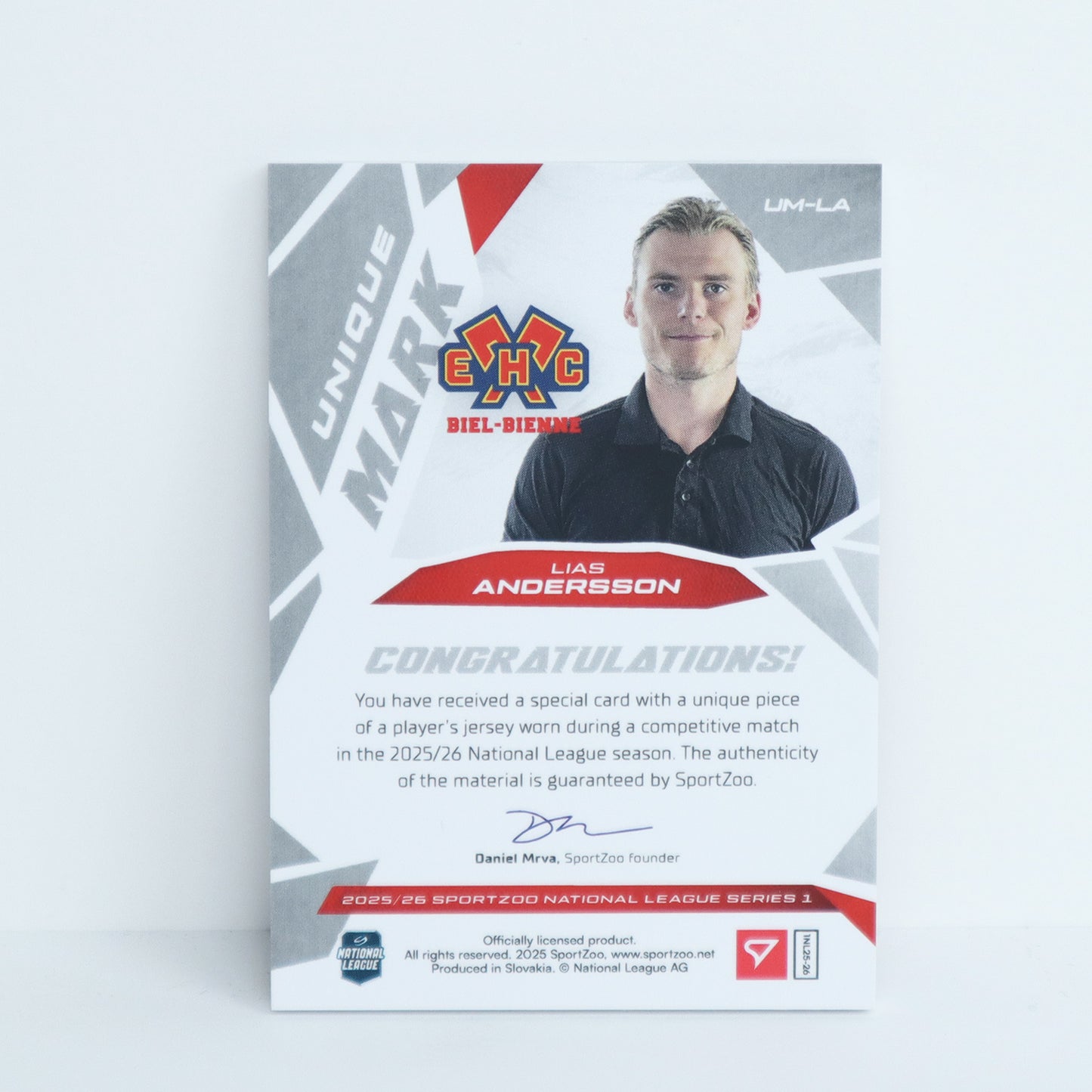 UM-LA - EHCB - LIAS ANDERSSON - UNIQUE MARK - 01/18