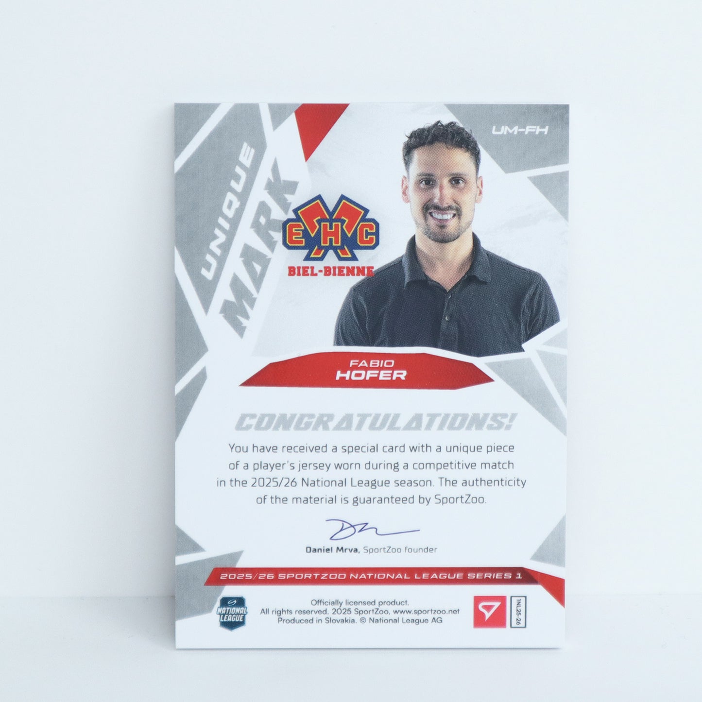 UM-FH - EHCB - FABIO HOFER - UNIQUE MARK - 16/18