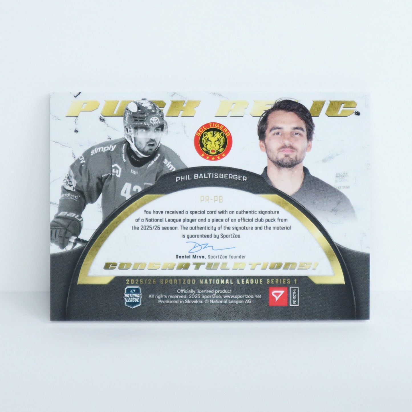 PR-PB - SCL - PHIL BALTISBERGER - PUCK RELIC - 14/15