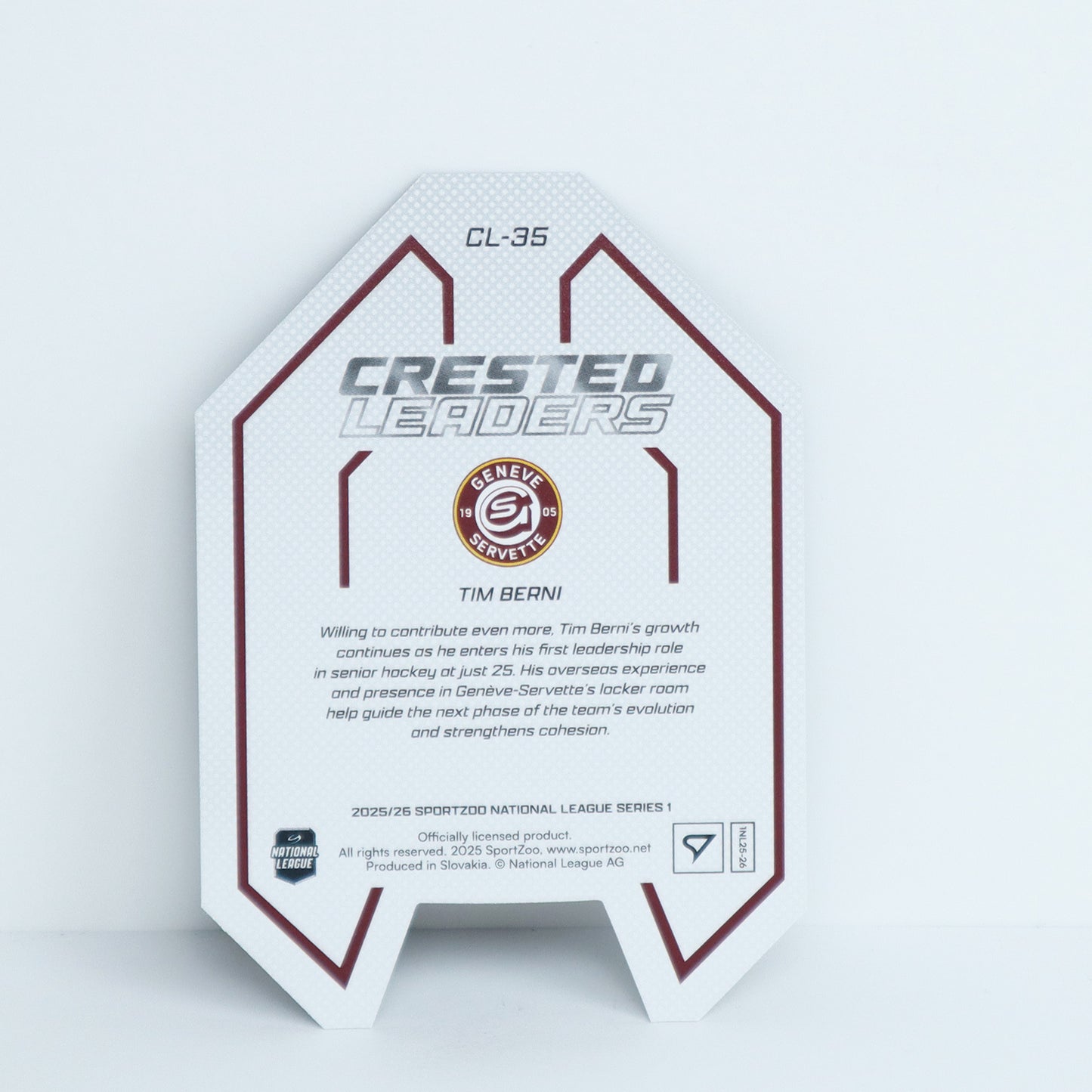 CL-35 - GSHC - TIM BERNI - CRESTED LEADERS BLUE - 29/65