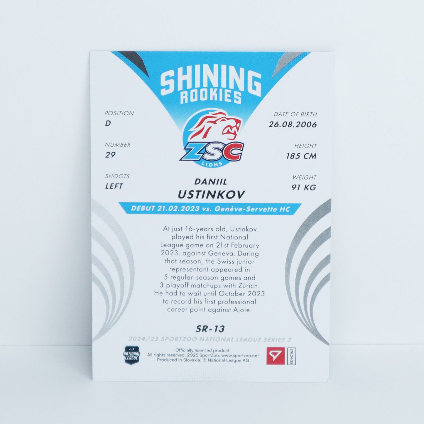 SR-13 - ZSC - DANIIL USTINKOV - SHINING ROOKIES BASE