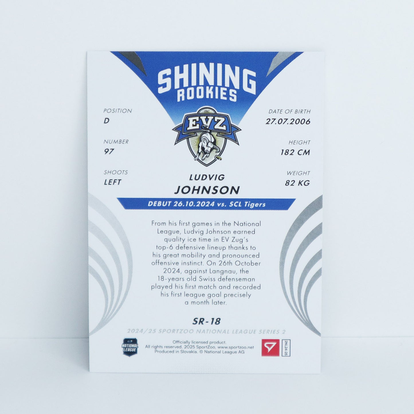 SR-18 - EVZ - LUDVIG JOHNSON - SHINING ROOKIES BASE