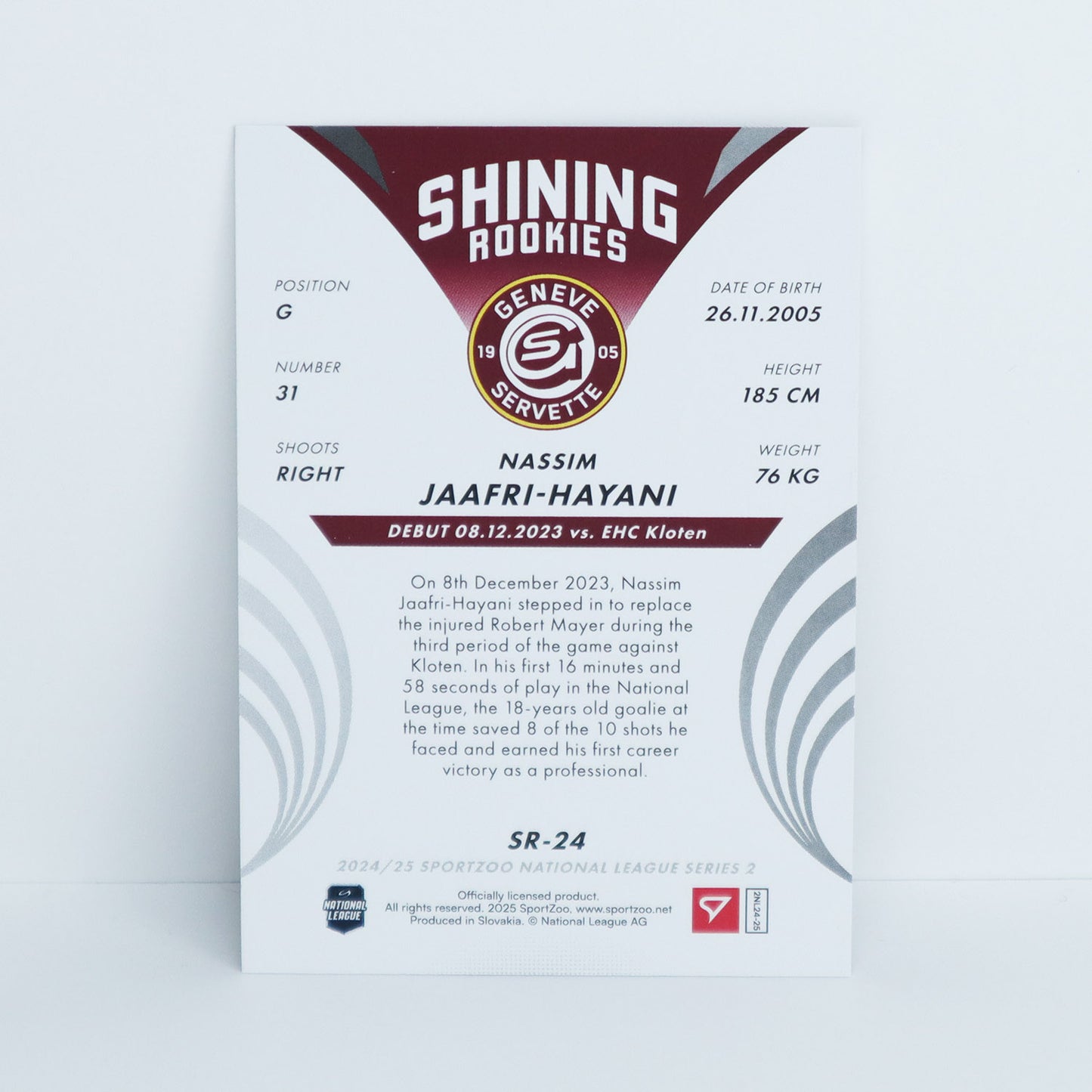 SR-24 - GSHC - NASSIM JAAFRI-HAYANI - SHINING ROOKIES BASE