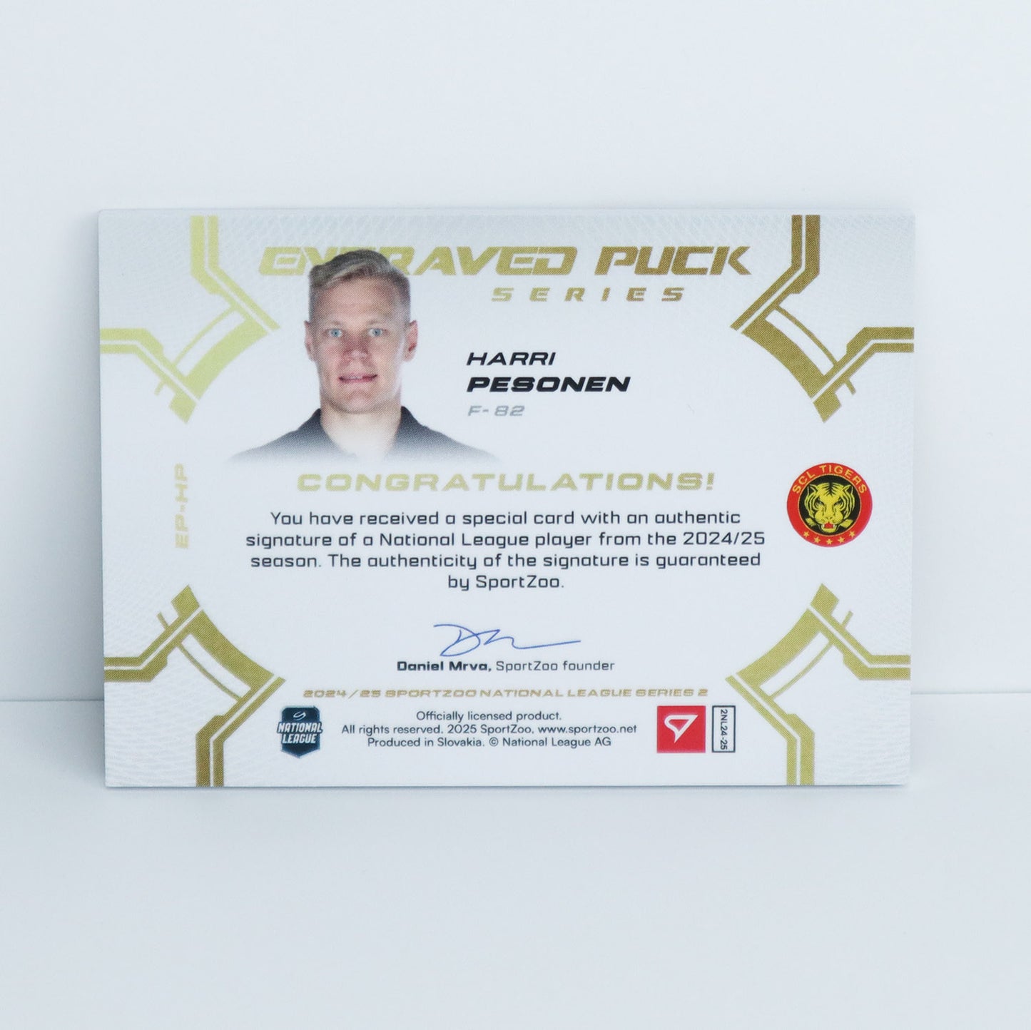 EP-HP - SCL - HARRI PESONEN - ENGRAVED PUCK SERIES AUTO - 05/20