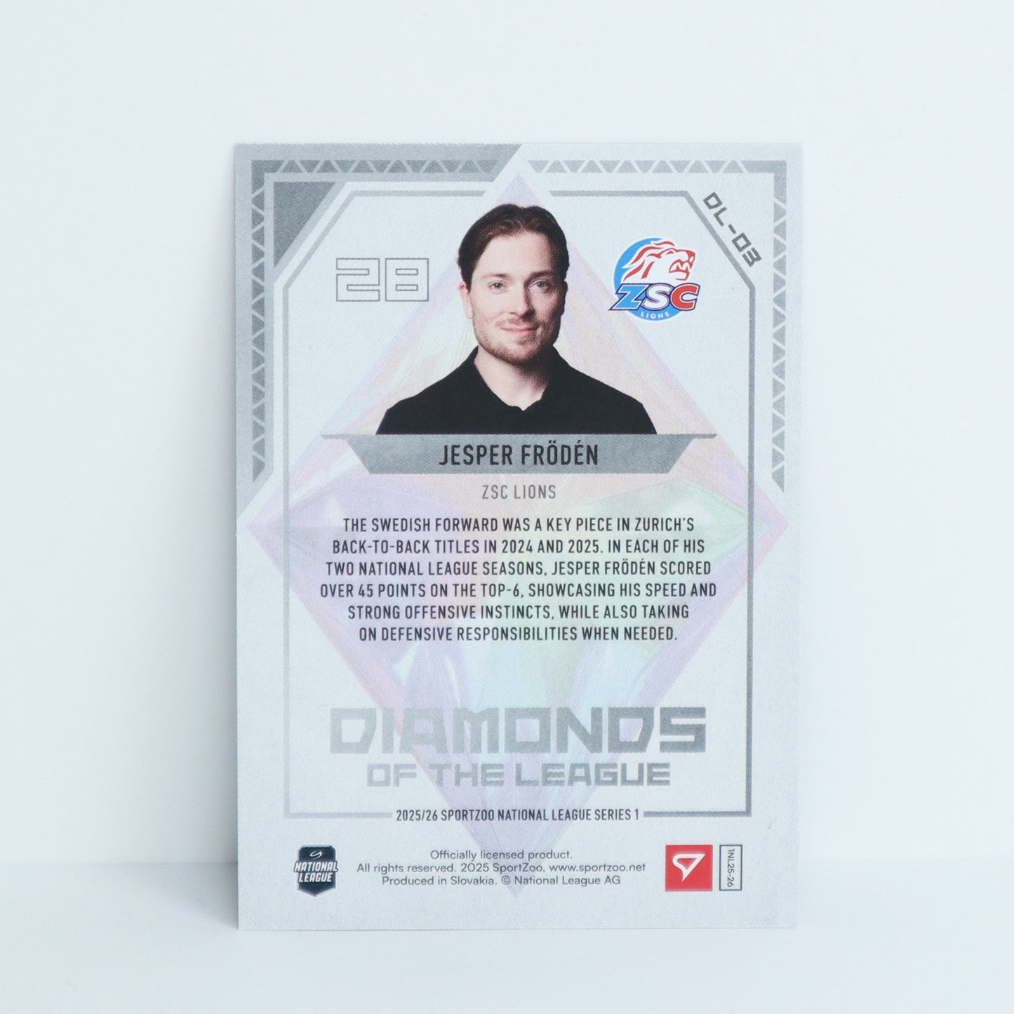 DL-03 - ZSC - JESPER FRODEN - DIAMONDS OF THE LEAGUE BASE