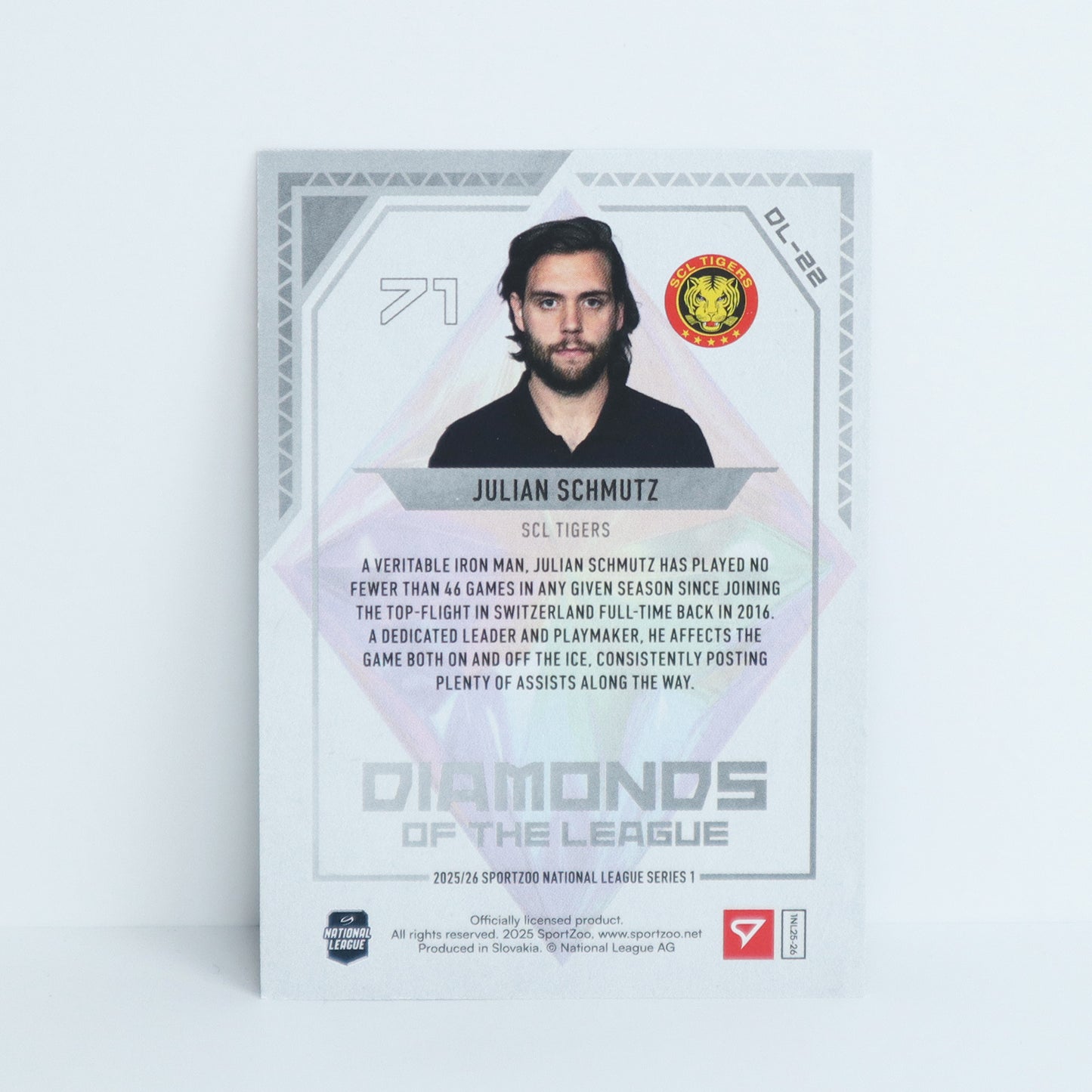 DL-22 - SCL - JULIAN SCHMUTZ - DIAMONDS OF THE LEAGUE BASE