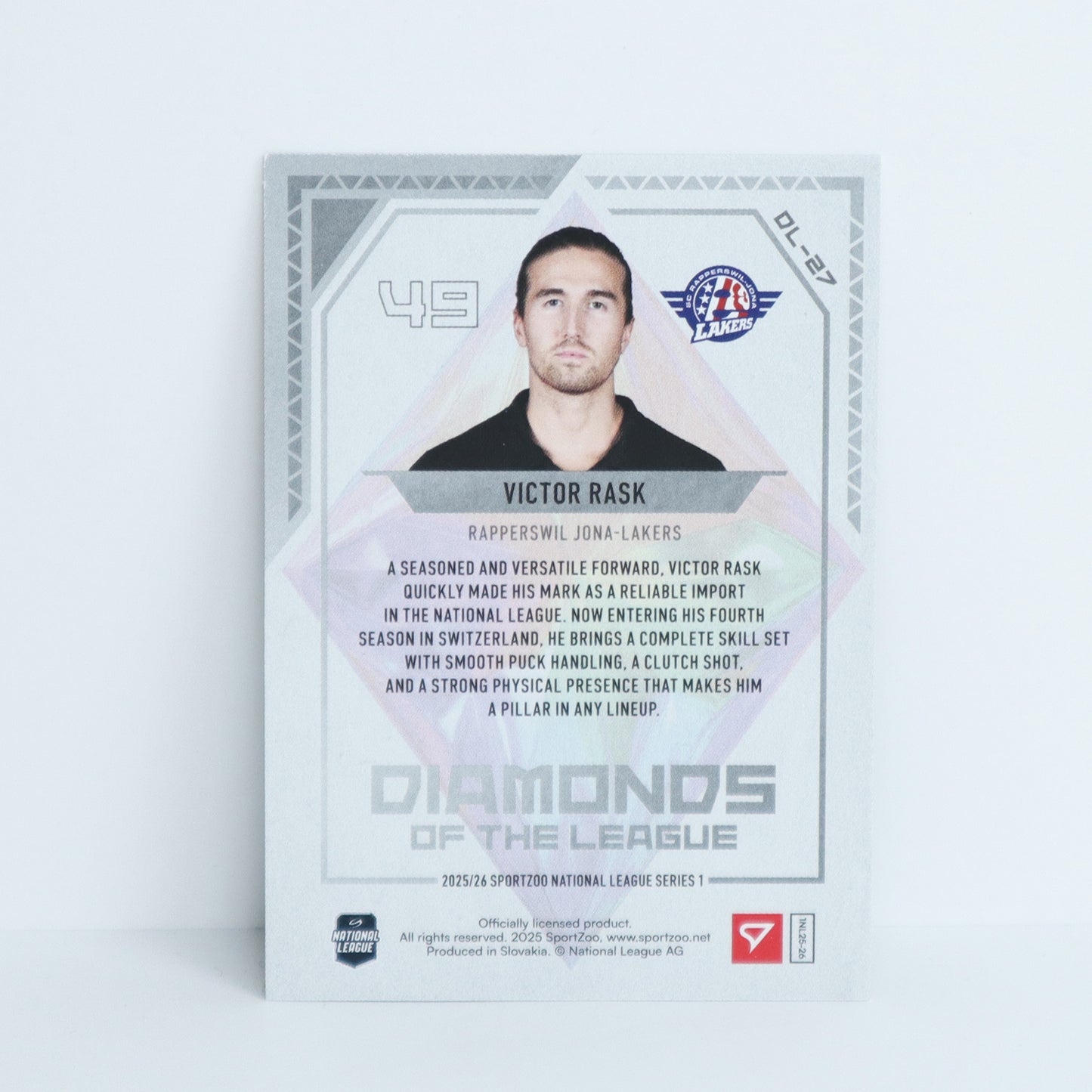 DL-27 - SCRJ - VICTOR RASK - DIAMONDS OF THE LEAGUE BASE