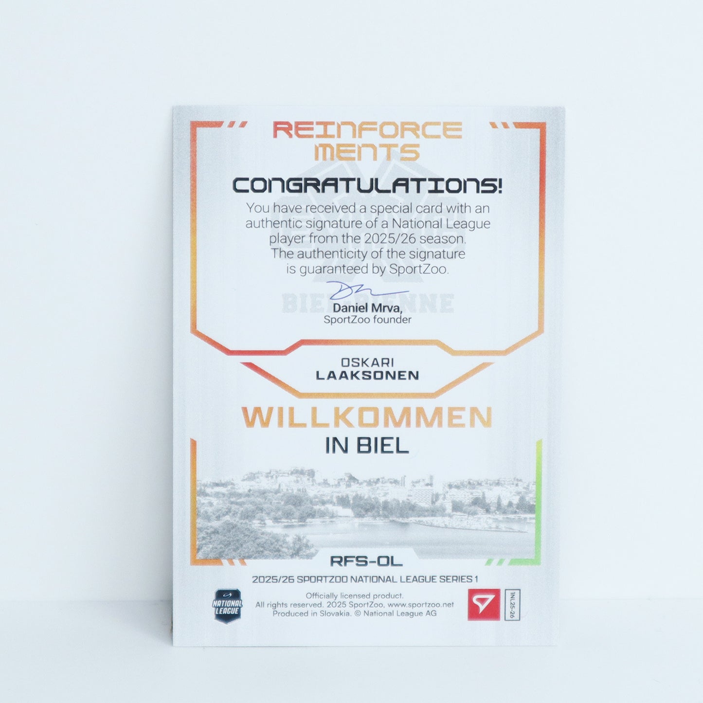 RFS-OL - EHCB - OSKARI LAAKSONEN - REINFORCEMENTS GOLD AUTO - 11/60