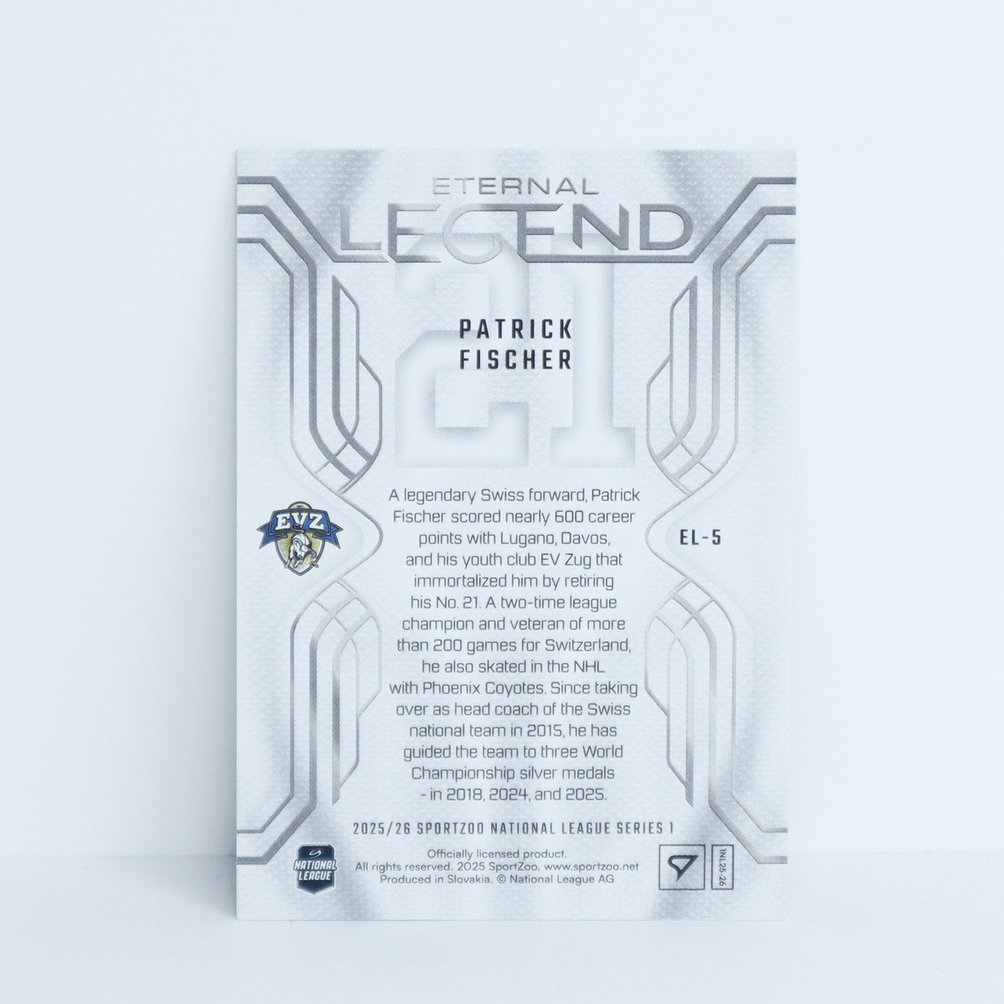 EL-05 - EVZ - PATRICK FISCHER - ETERNAL LEGENDS BLUE - 34/65