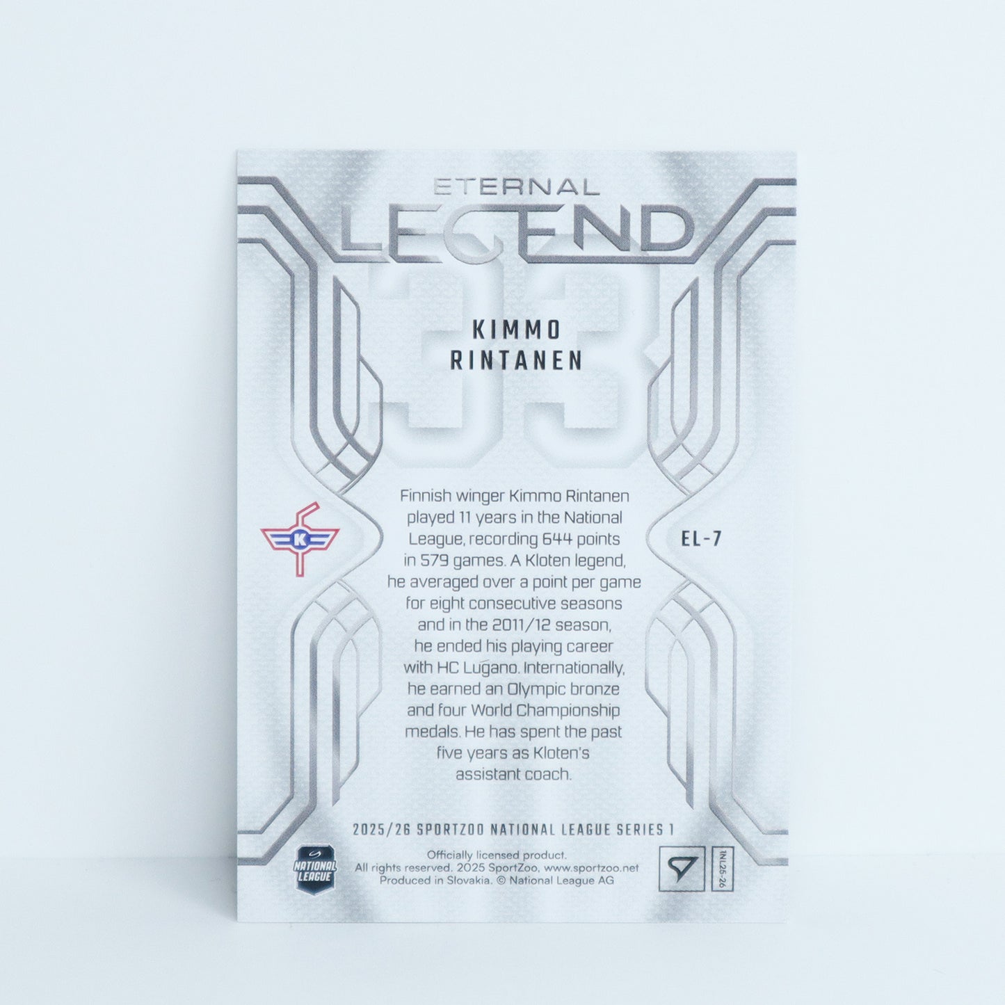 EL-07 - EHCK - KIMMO RINTANEN - ETERNAL LEGENDS BLUE - 06/65