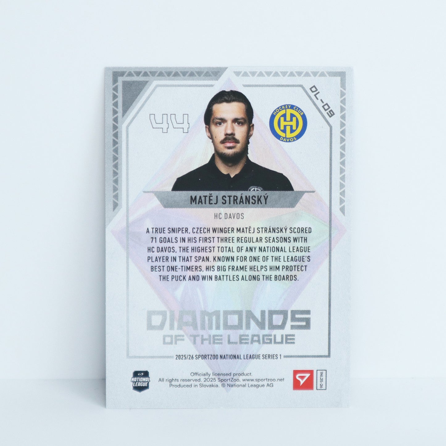 DL-09 - HCD - MATEJ STRANSKY - DIAMONDS OF THE LEAGUE BLUE - 49/99
