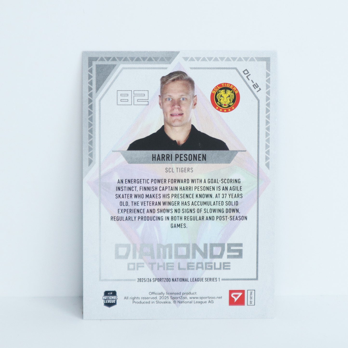 DL-21 - SCL - HARRI PESONEN - DIAMONDS OF THE LEAGUE BLUE - 02/99