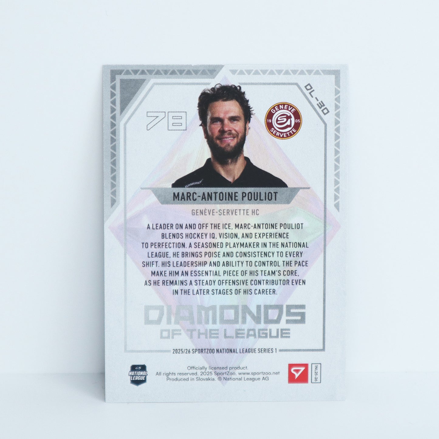 DL-30 - GSHC - MARC-ANTOINE POULIOT - DIAMONDS OF THE LEAGUE BLUE - 51/99