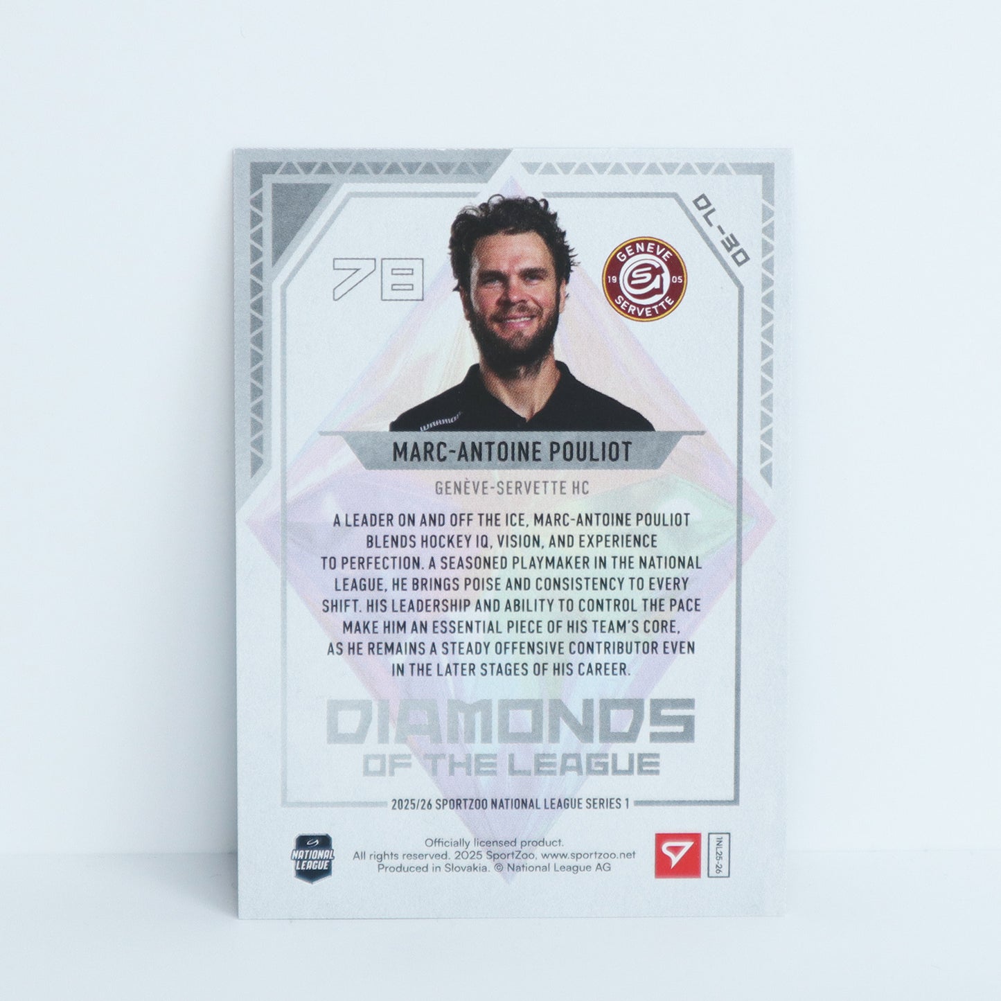 DL-30 - GSHC - MARC-ANTOINE POULIOT - DIAMONDS OF THE LEAGUE BLUE - 93/99
