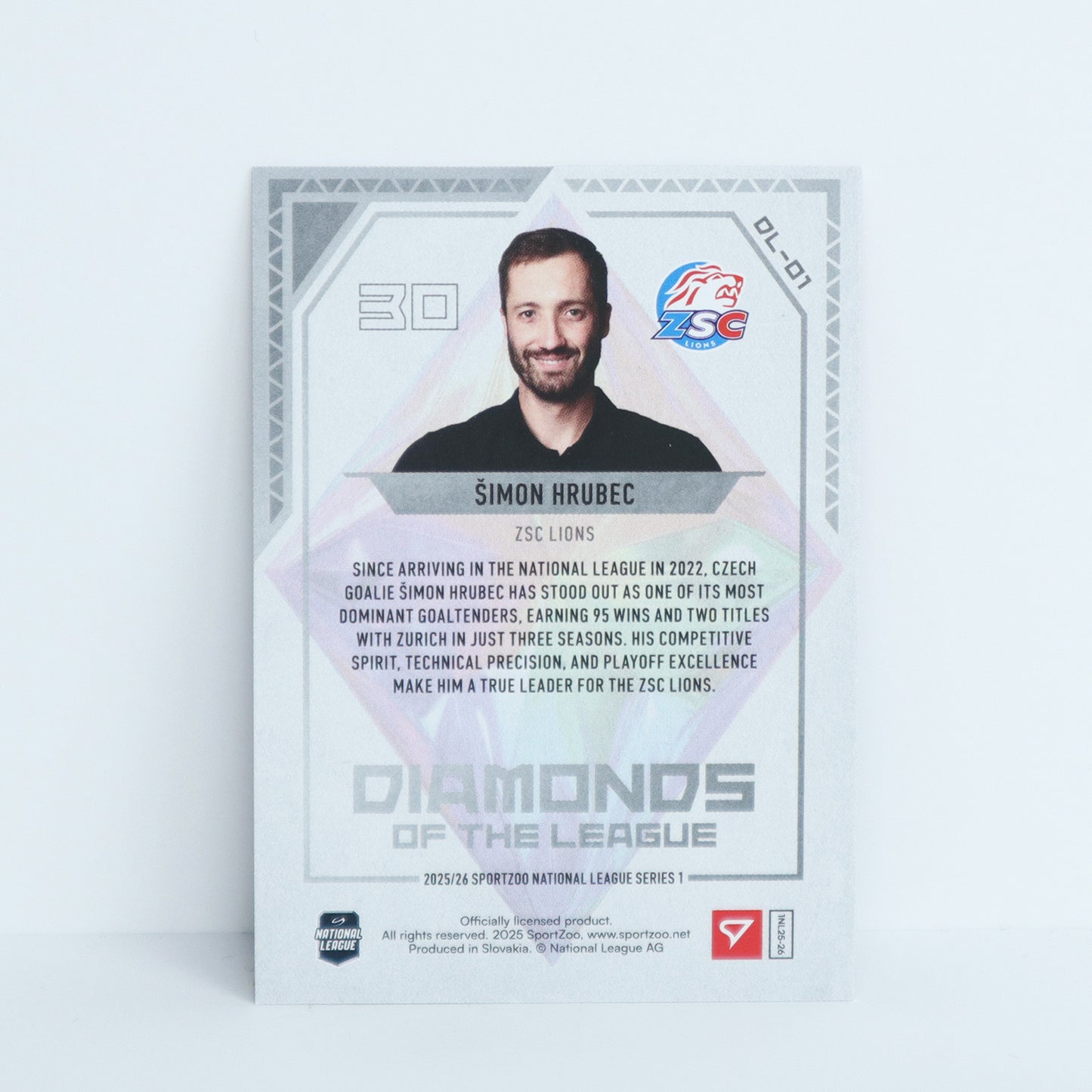 DL-01 - ZSC - SIMON HRUBEC - DIAMONDS OF THE LEAGUE PINK - 23/50