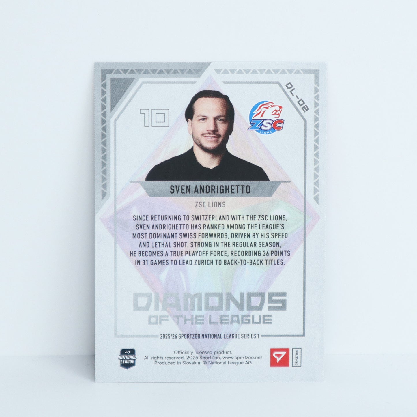 DL-02 - ZSC - SVEN ANDRIGHETTO - DIAMONDS OF THE LEAGUE PINK - 44/50
