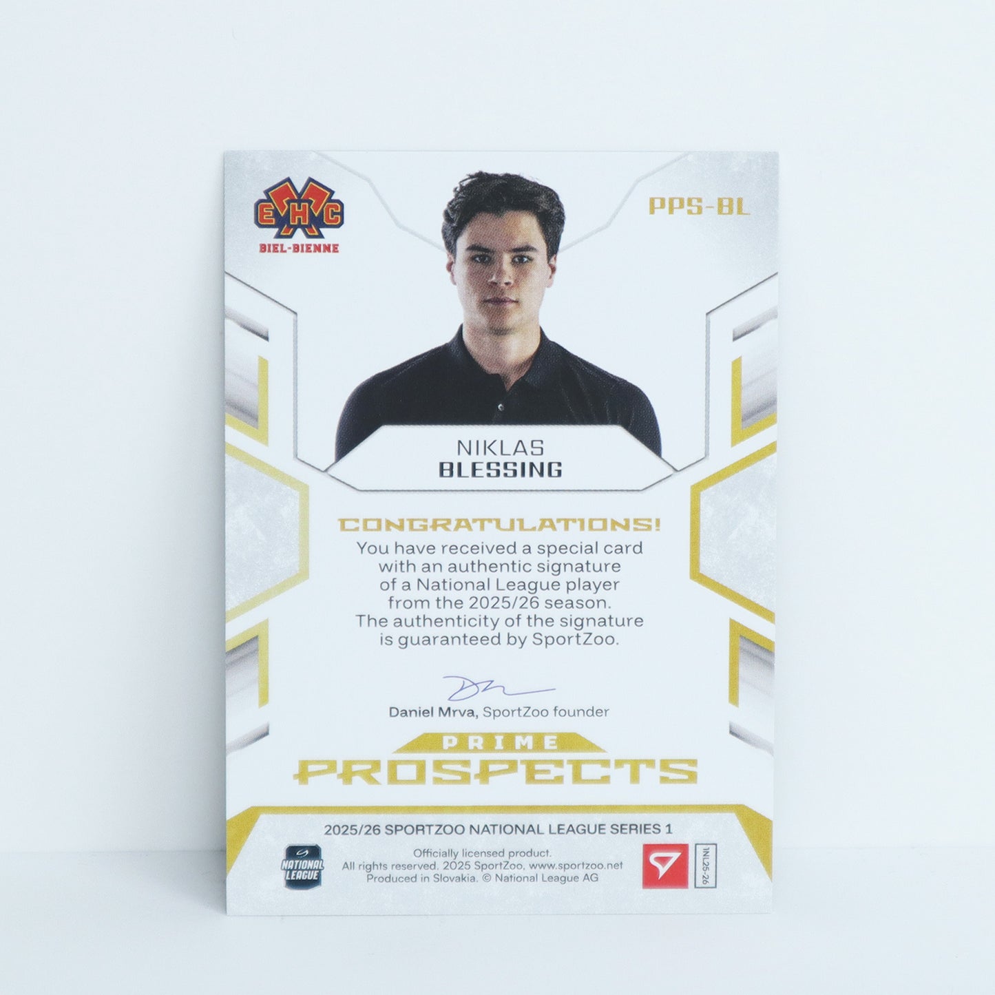 PPS-BL - EHCB - NIKLAS BLESSING - PRIME PROSPECTS GOLD AUTO - 02/35
